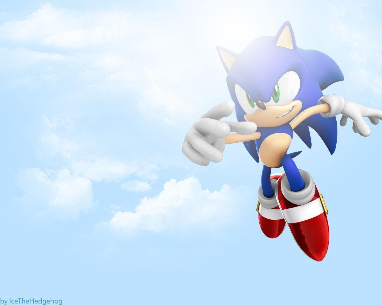 Sonic in the sky the Hedgehog Wallpaper