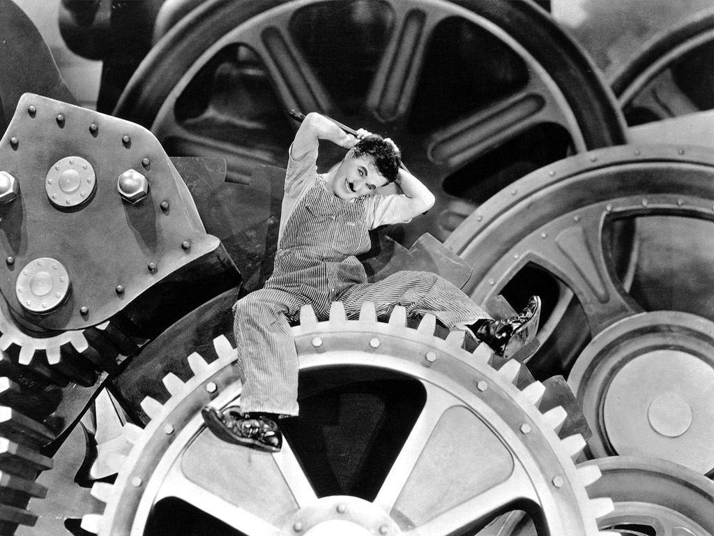 Charlie Chaplin in Modern Times Wallpaper Movies