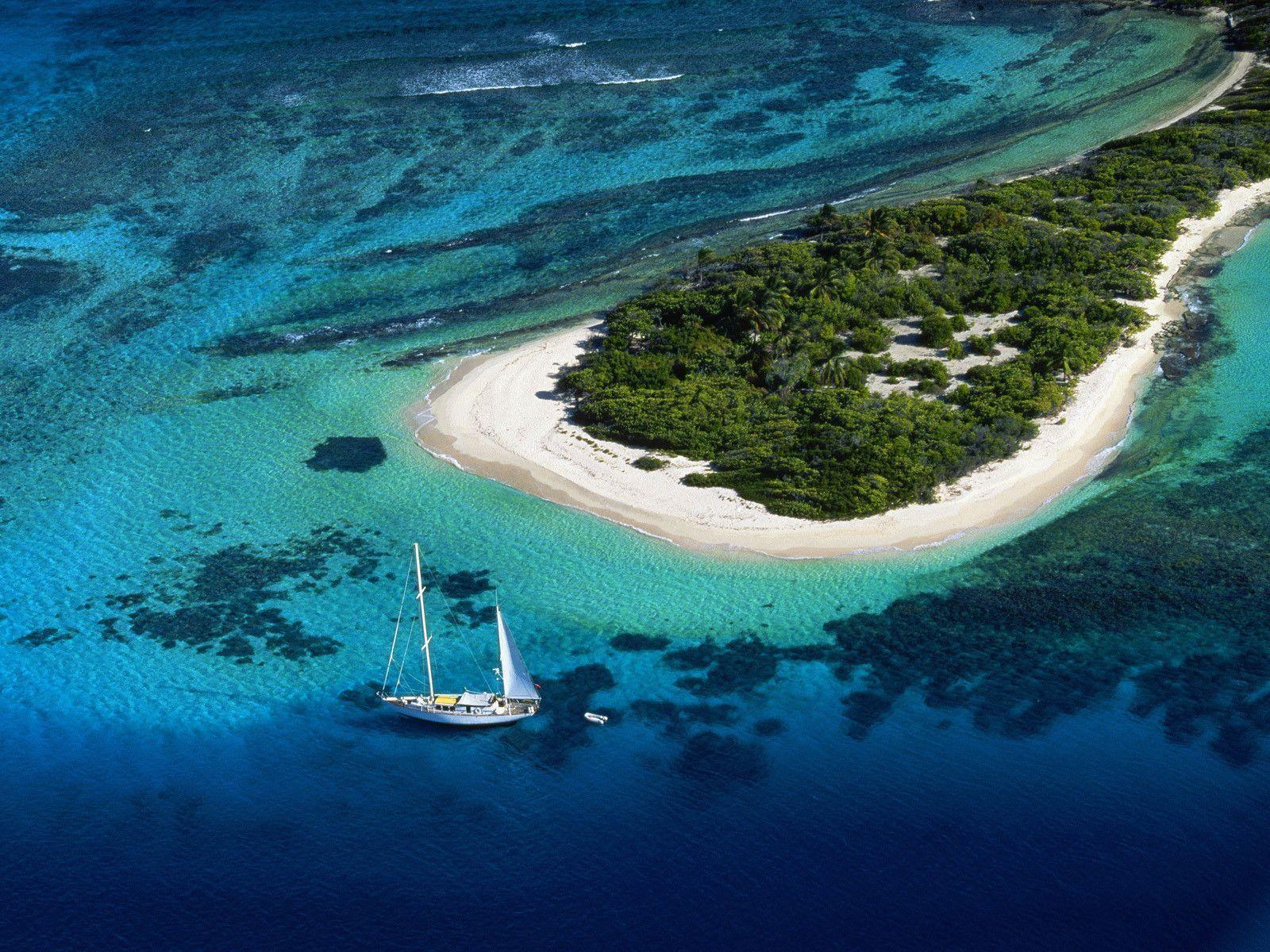 Aeriel View of an Island, Grenada.net quality