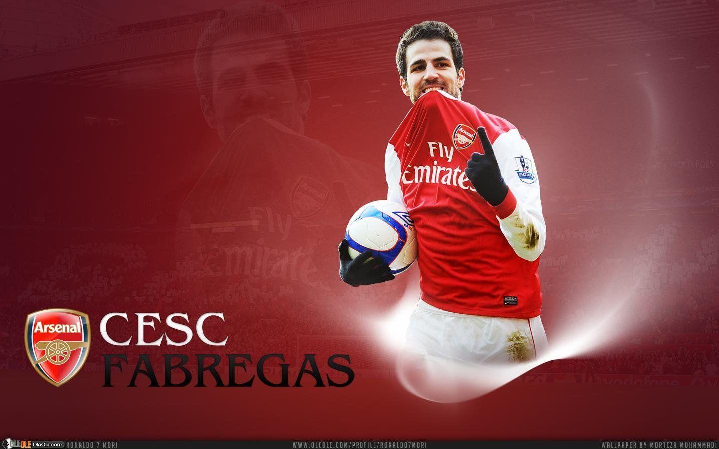 Cesc Fabregas Spanish Top Class Footballer Background