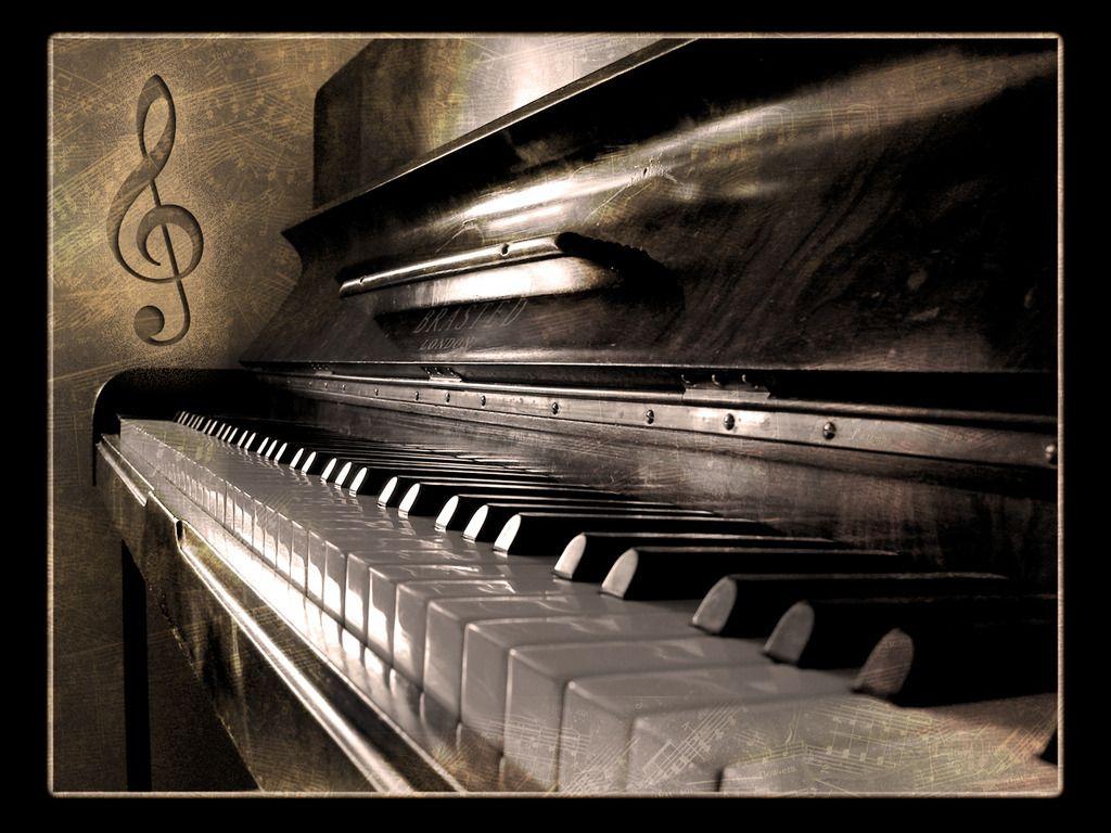 Wallpaper For > Vintage Piano Wallpaper