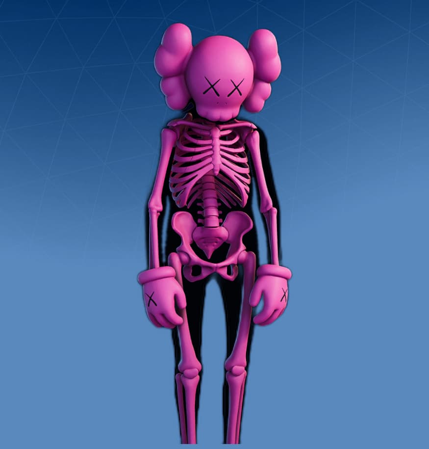 Kaws Skeleton Fortnite wallpaper