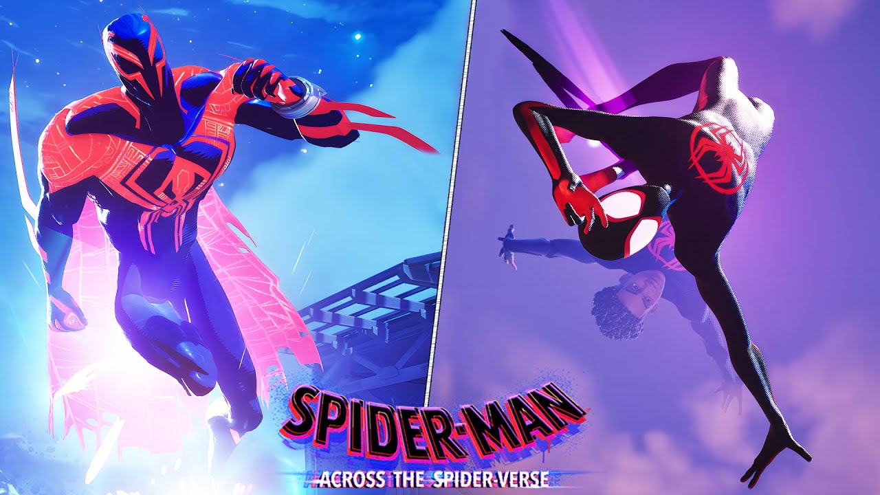 Miles Morales & Spider Man 2099 GAMEPLAY Fortnite! (Across The Spider Verse)