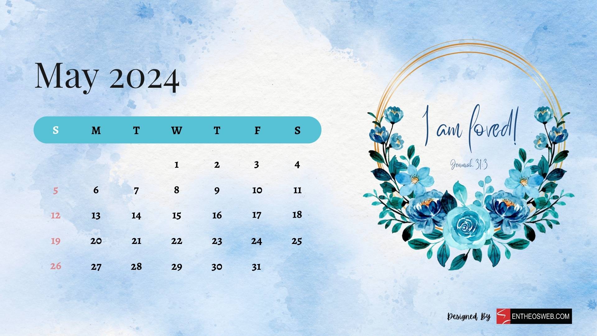 2024 Christian Calendar Wallpaper