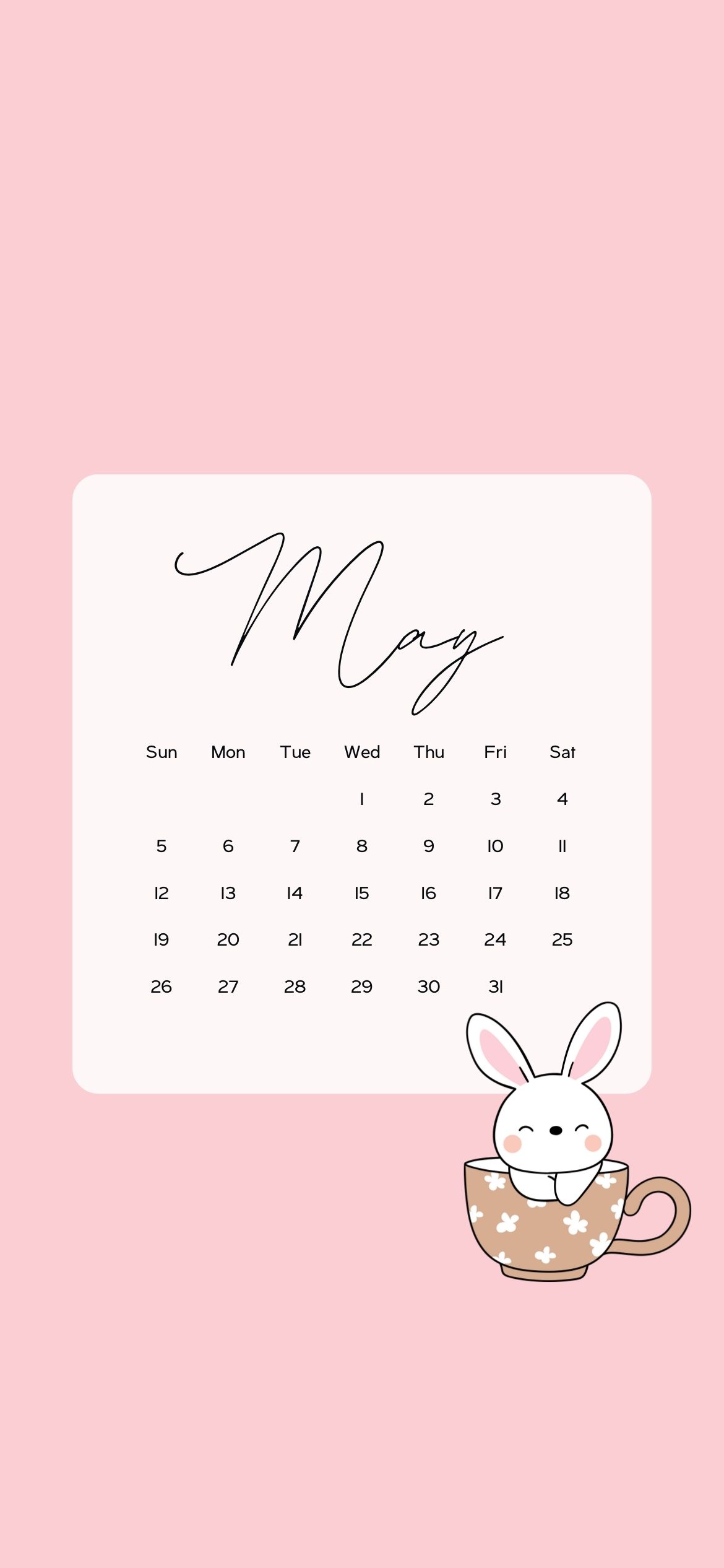 May Calendar Wallpaper Cute Background
