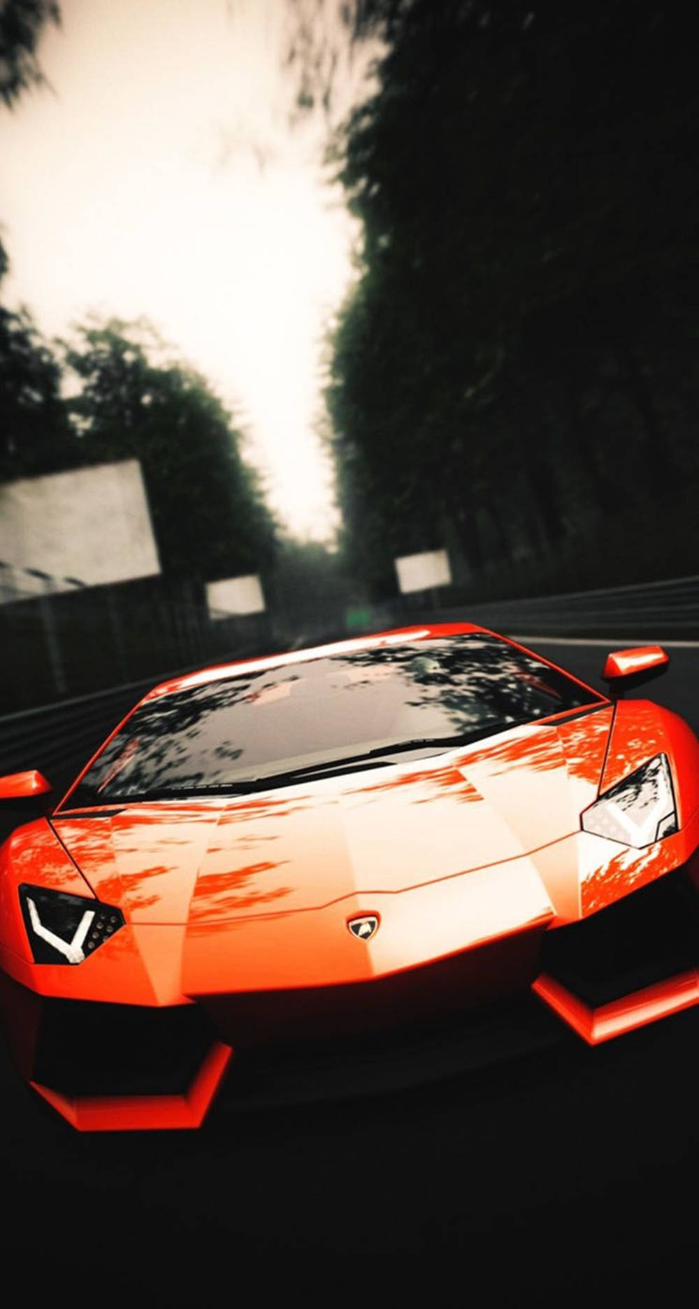 Download Lamborghini iPhone Orange With