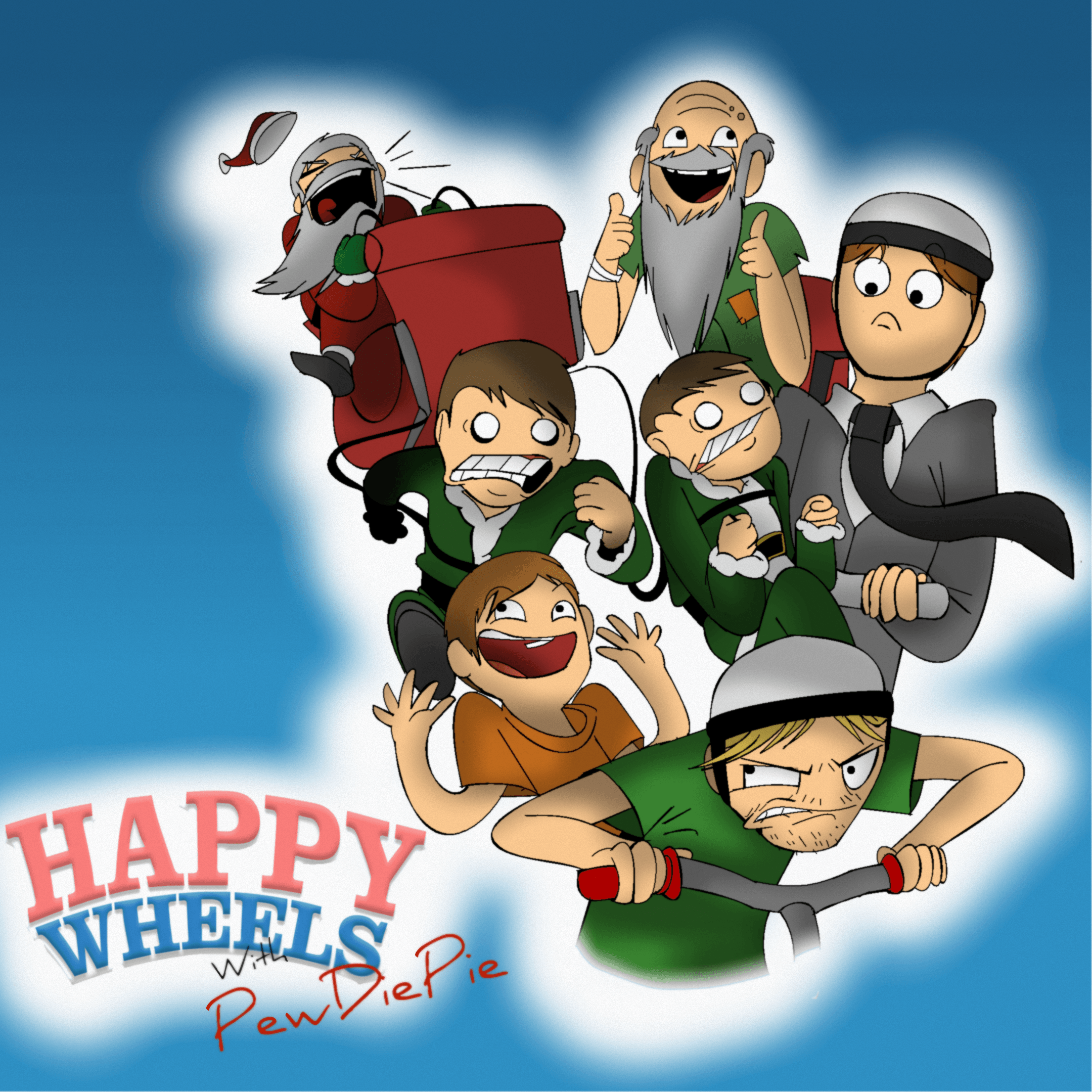 Happy Wheels With PewDiePie By PolisBil. Bedroom