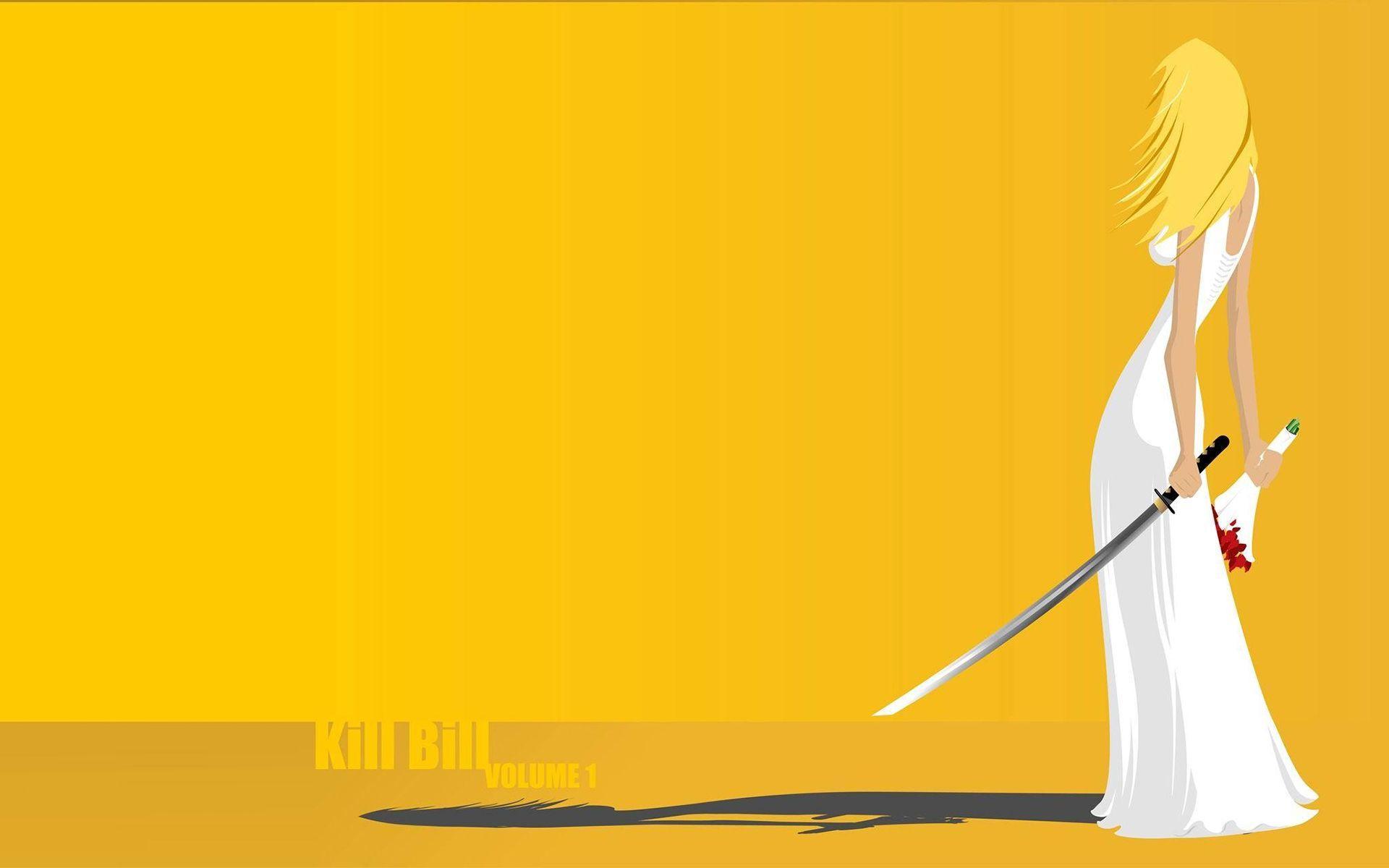 Kill Bill Sword Katana Yellow wallpaperx1200