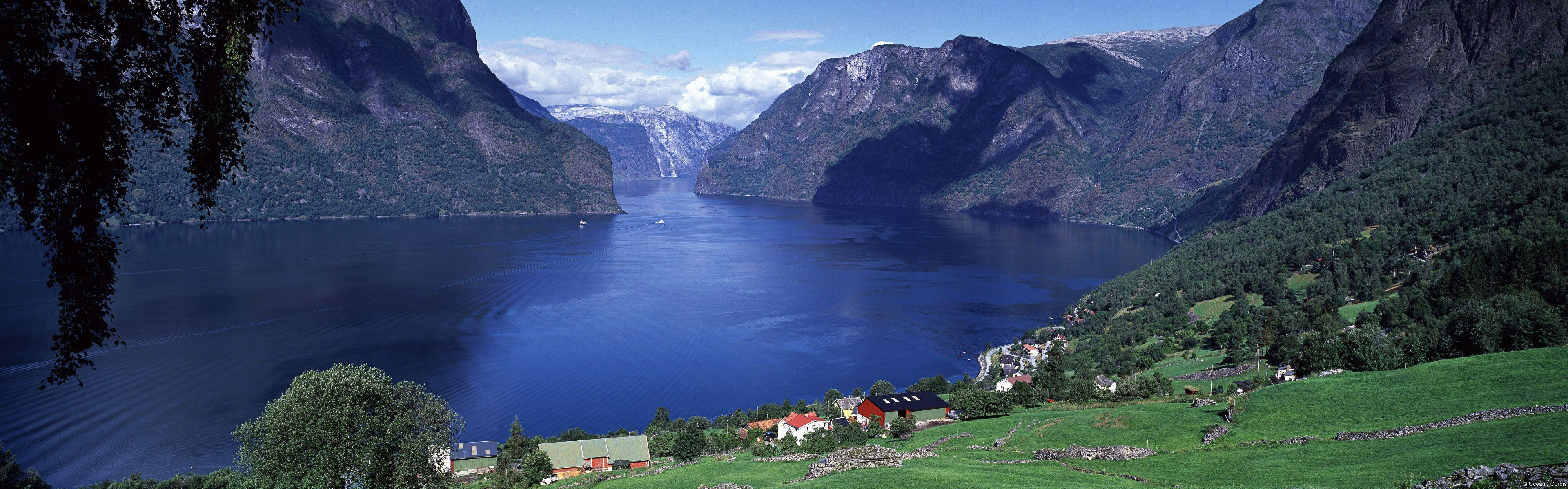 Aurlandsfjord Norway Wallpaper