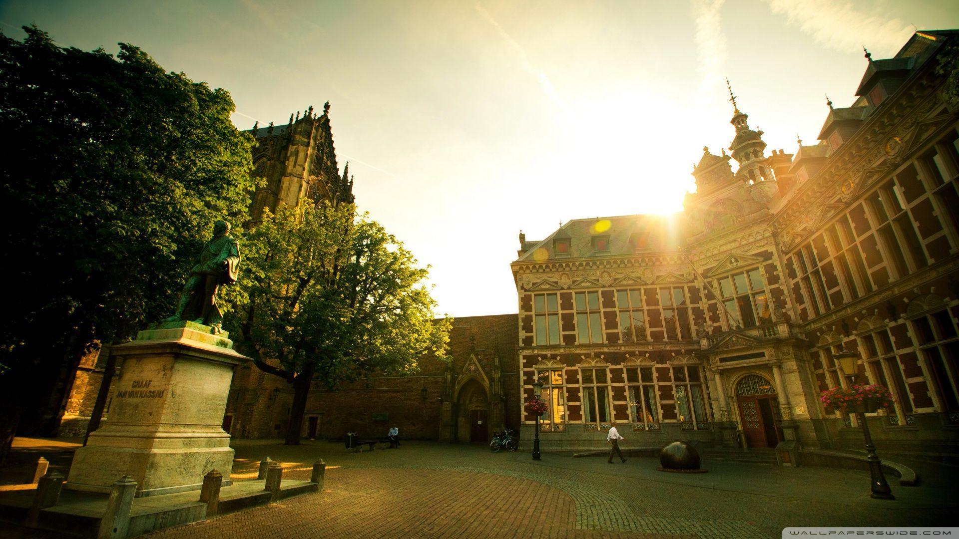 Academiegebouw, Utrecht, The Netherlands HD desktop wallpaper