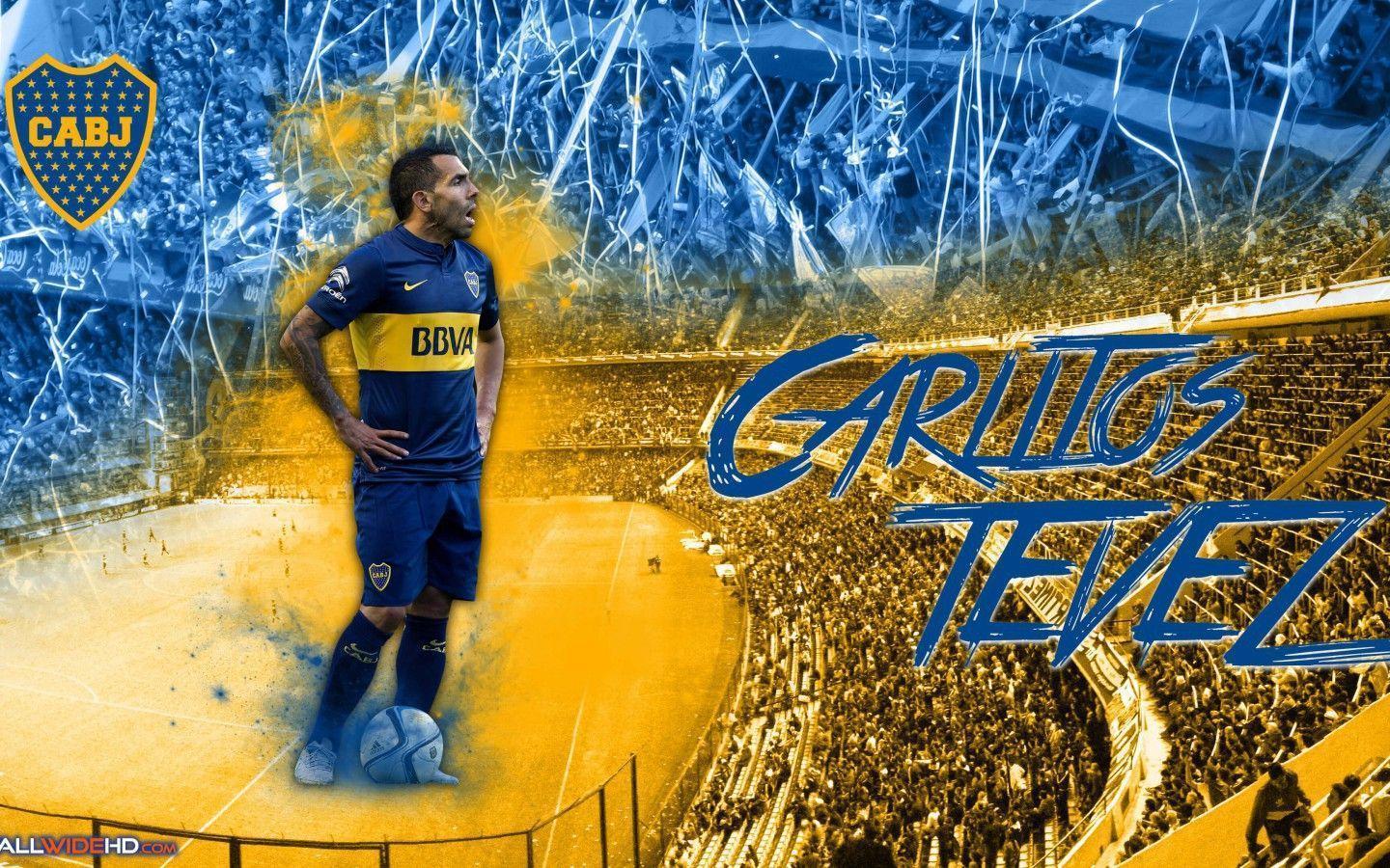 Download 1440x900 Carlos Tevez 2015 Boca Juniors Ultra HD Wallpaper