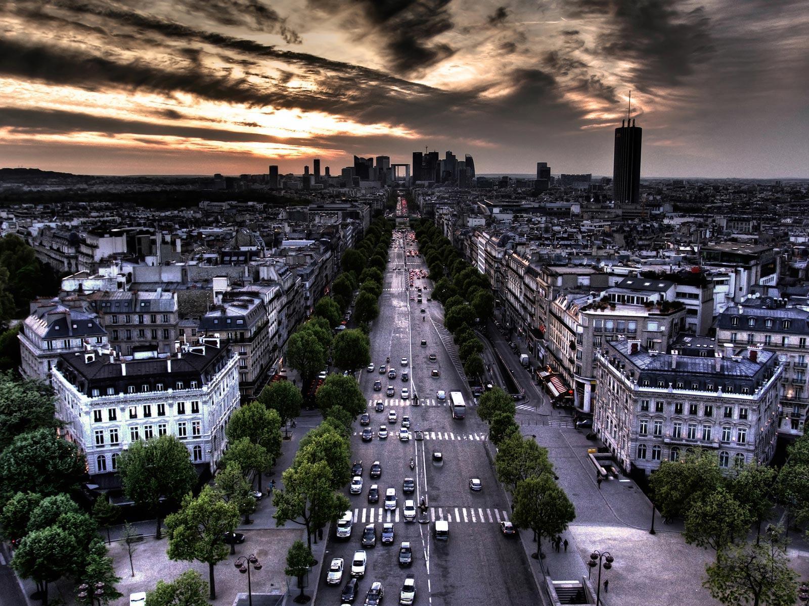 Champs Elysees, Paris, France wallpaper