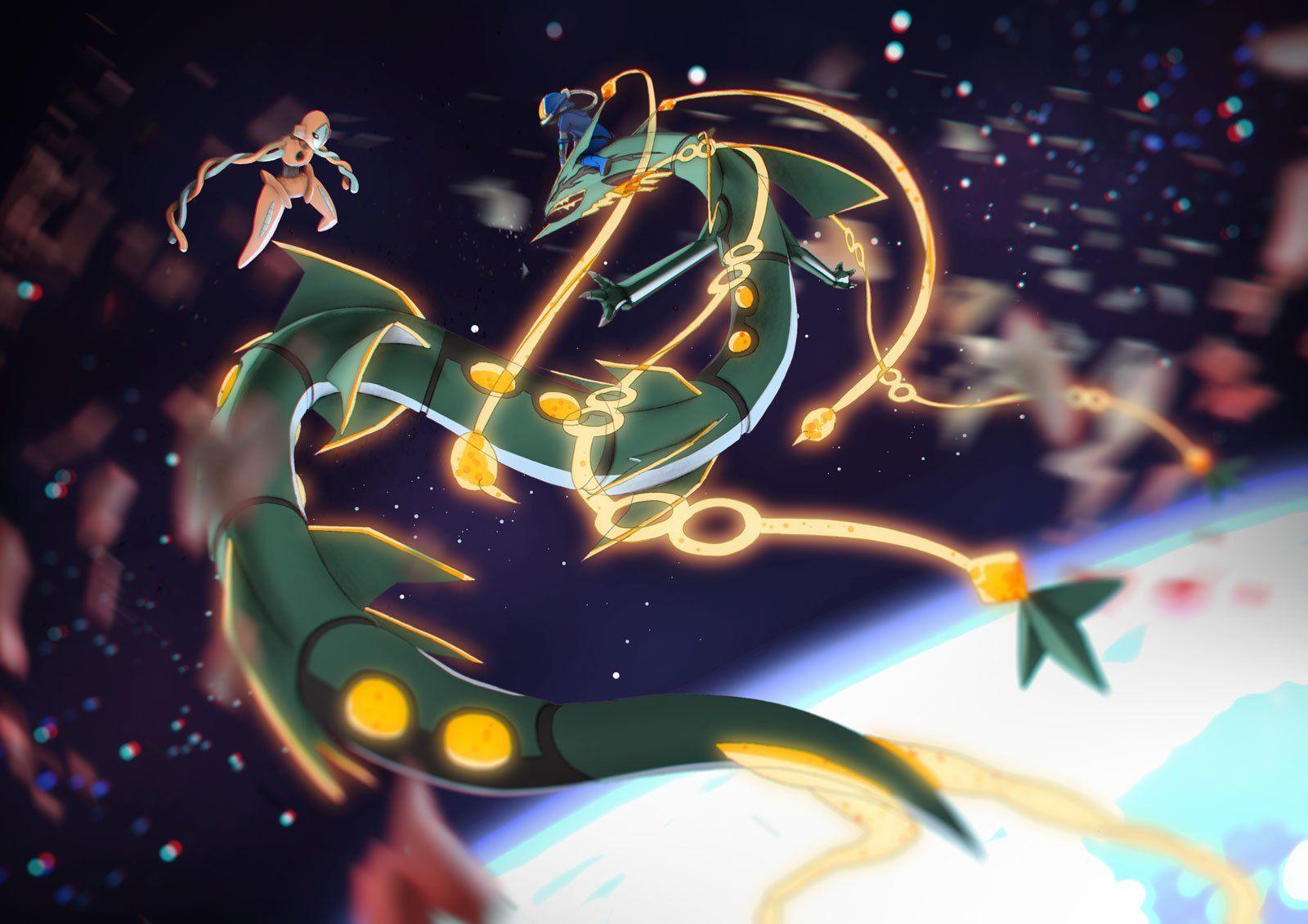 Mega Rayquaza (Pokémon) HD Wallpaper. Background