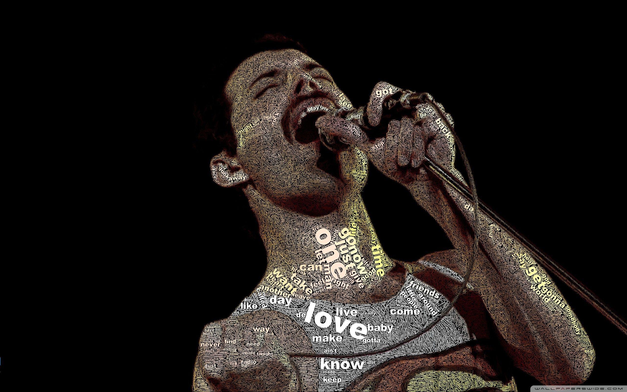 Freddie Mercury Typography HD desktop wallpaper, High Definition