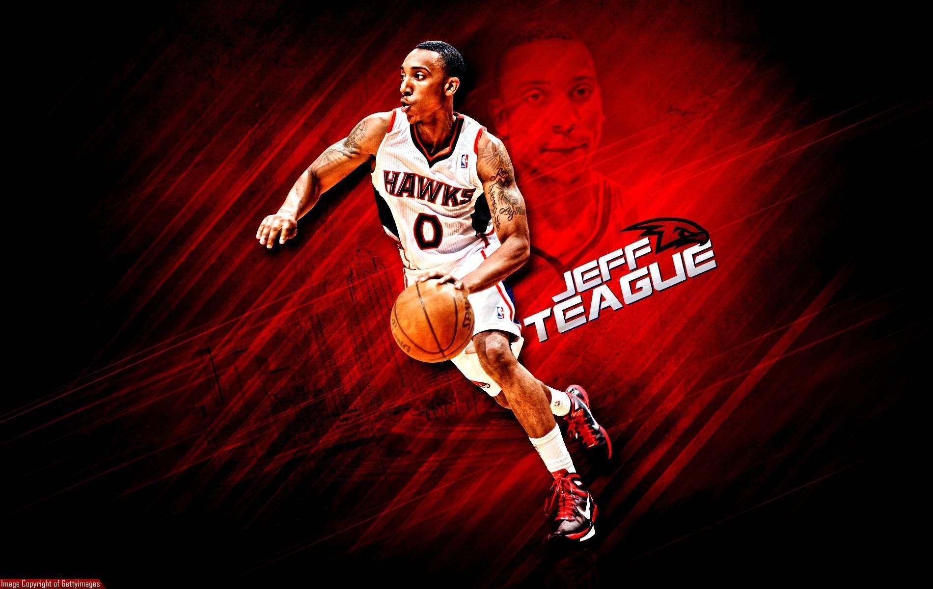 Jeff Teague 2015 Atlanta Hawks NBA Wallpaper free desktop