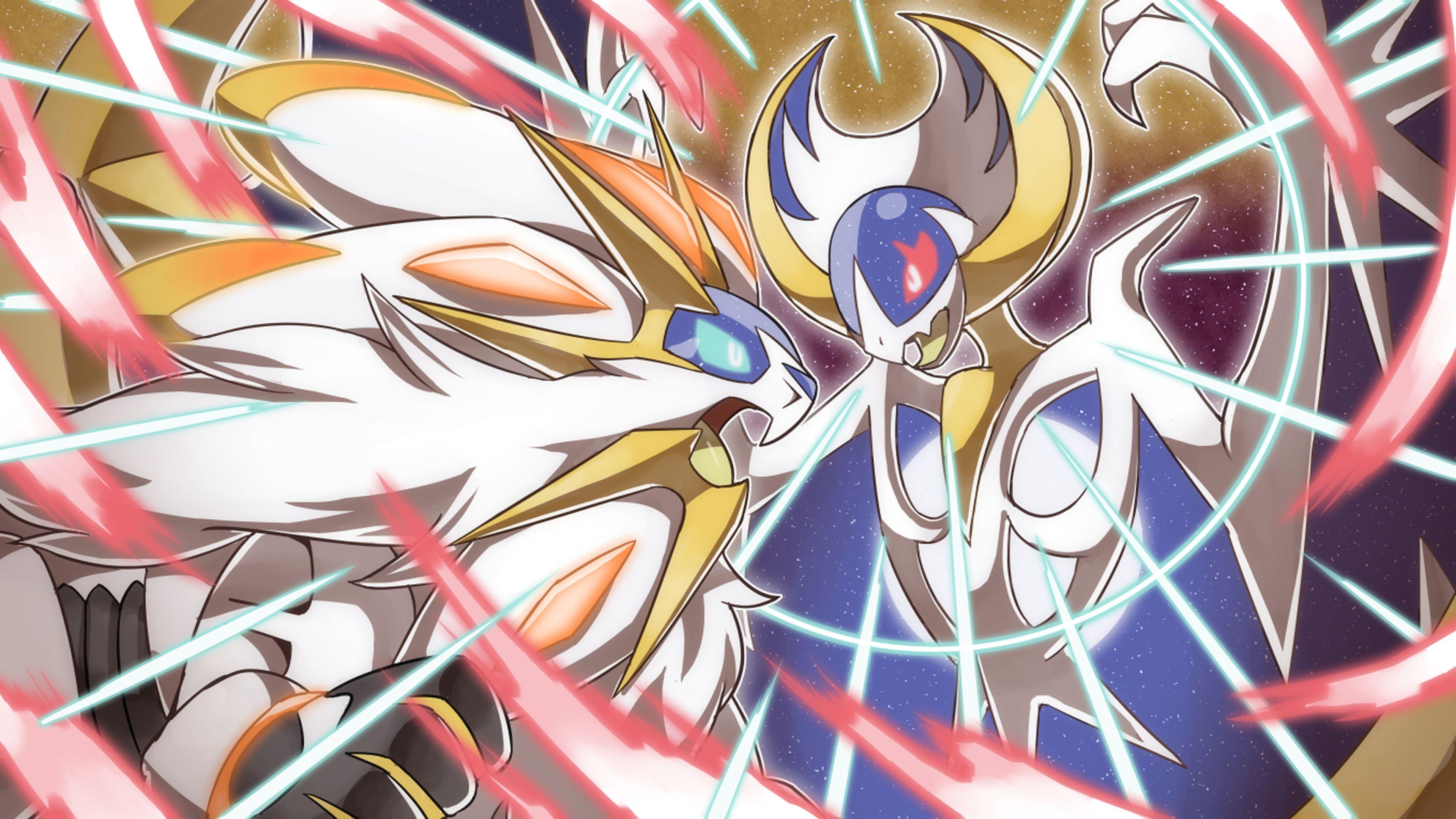 Solgaleo VS Lunala 4k Ultra HD Wallpaper. Background Image