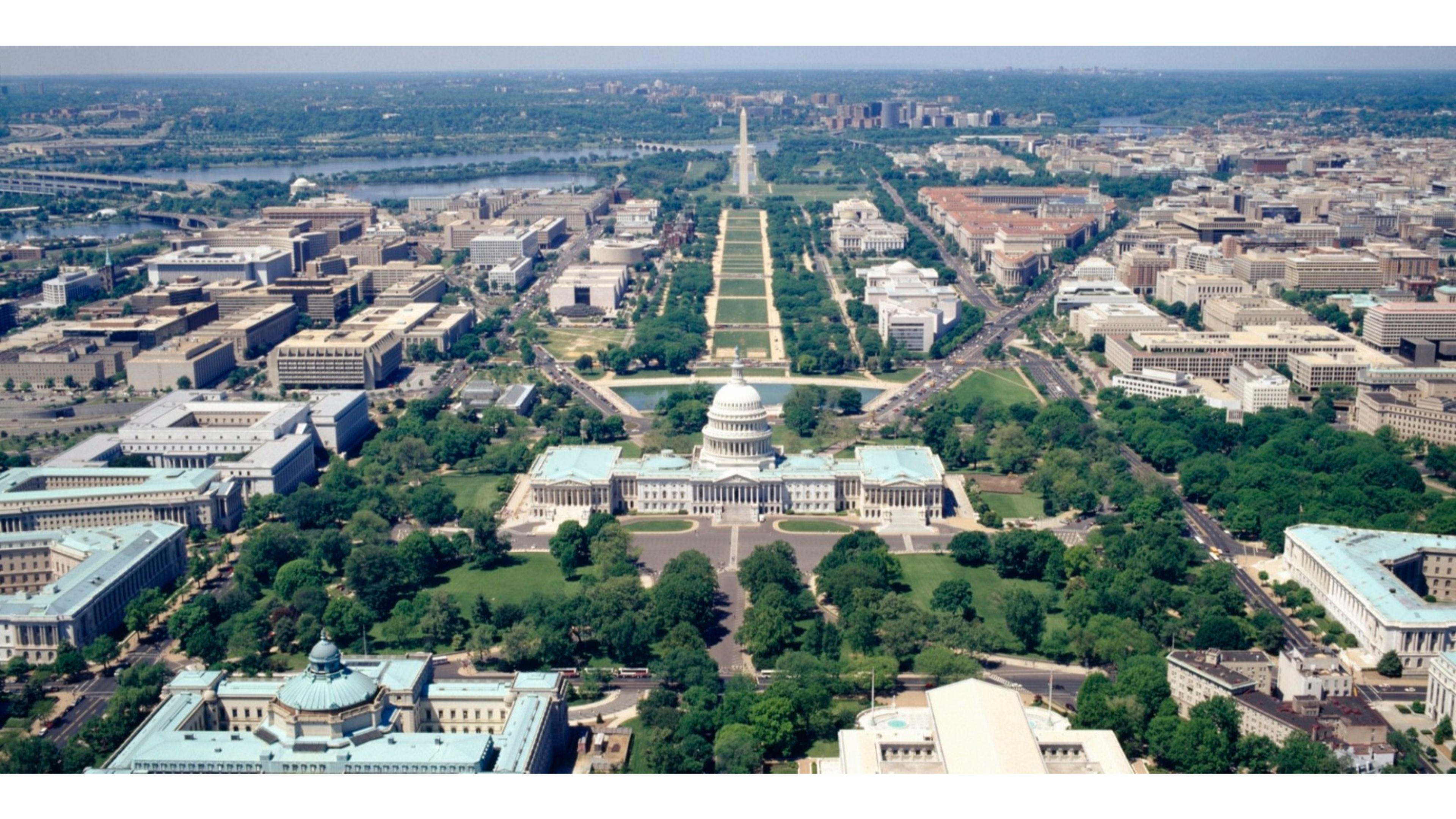 Overhead View Washington DC 4K Wallpaper. Free 4K Wallpaper