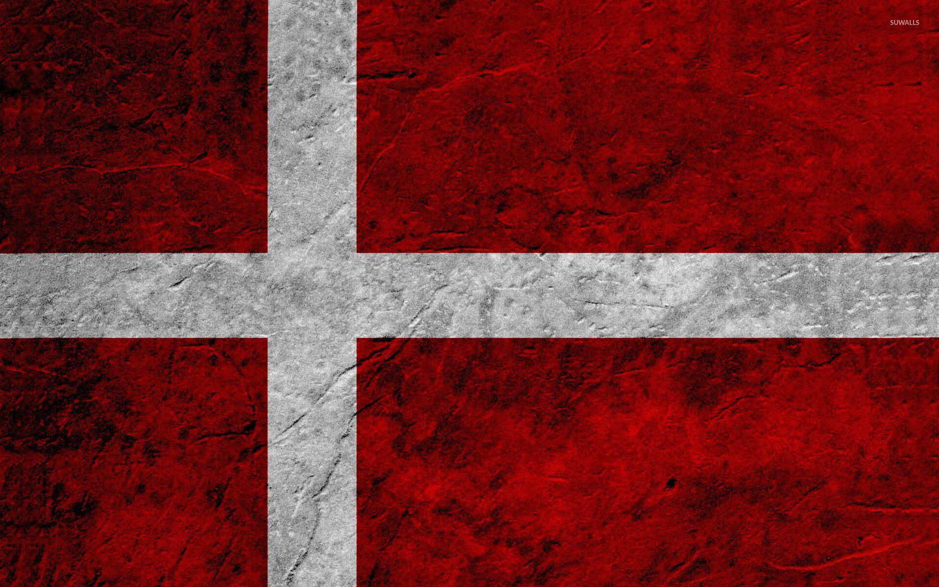 Flag of Denmark wallpaper Art wallpaper
