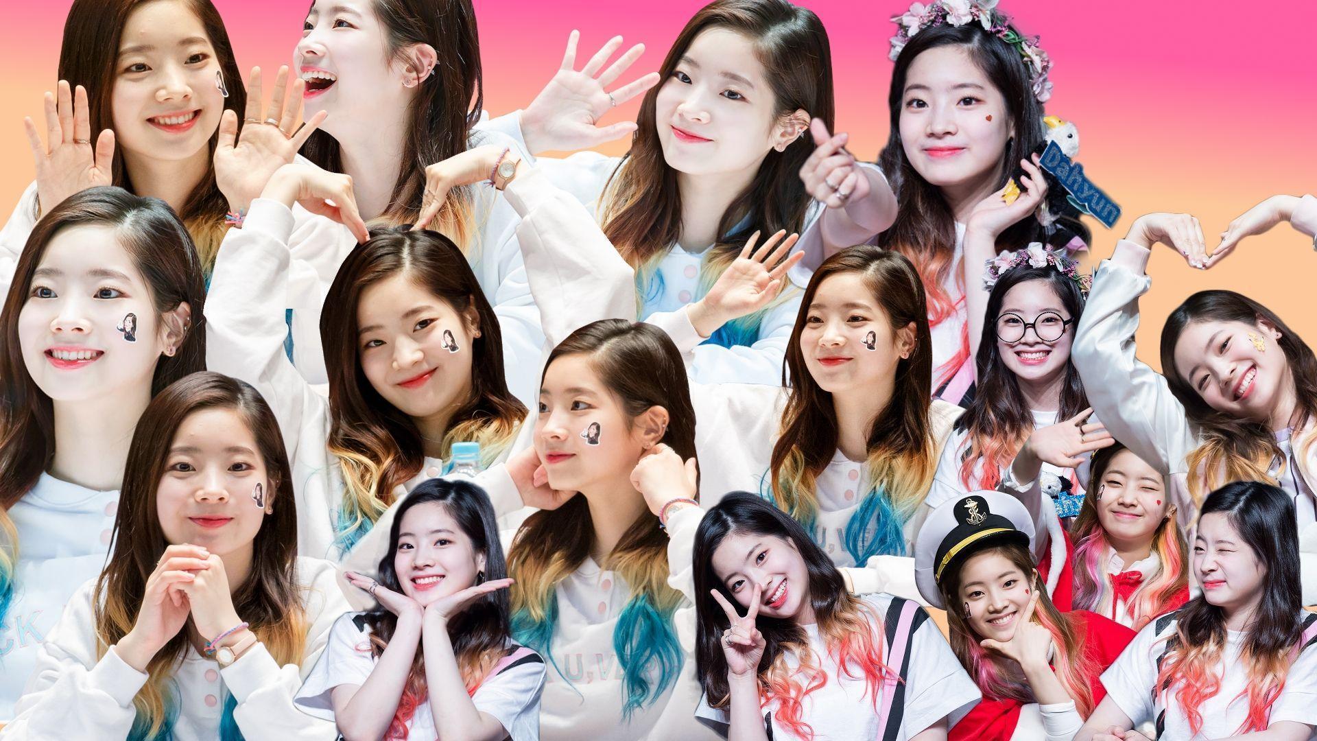 Sana, Tzuyu, and Dahyun collage wallpaper