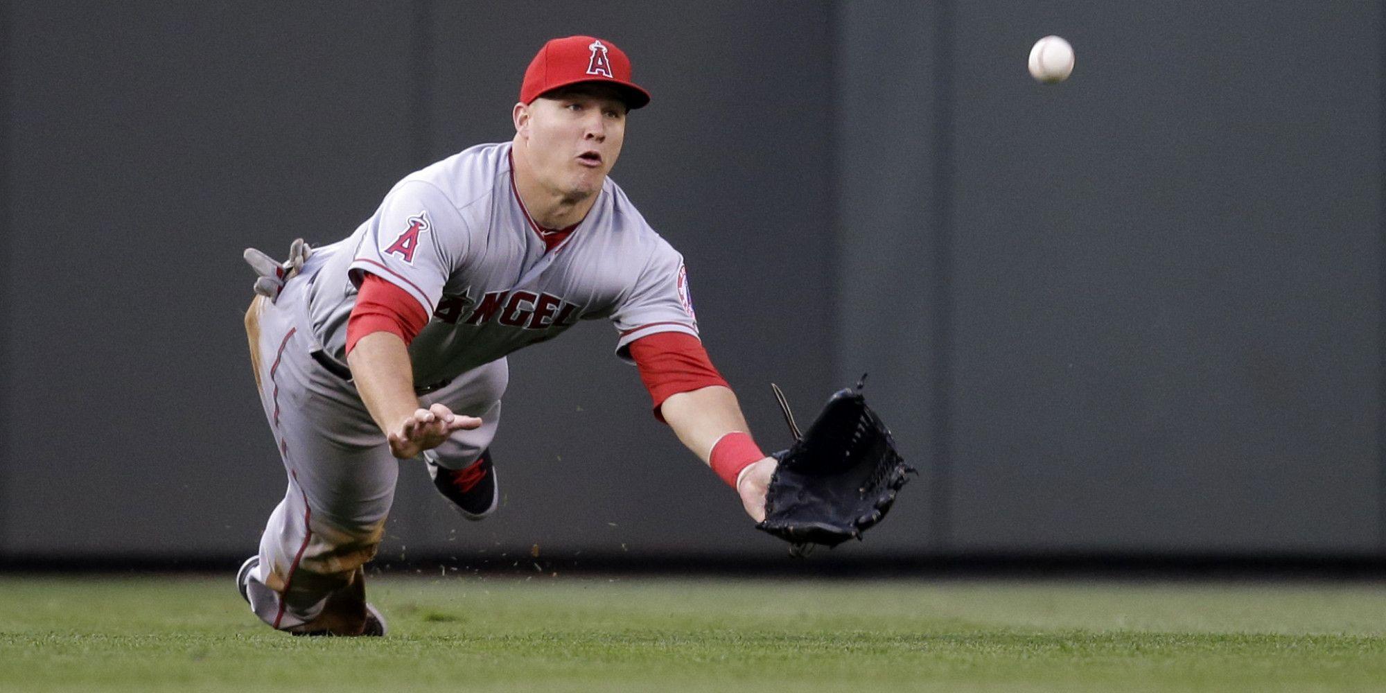 2048x1280px Mike Trout Talented Baseball Player