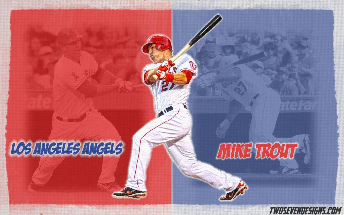 NEW Mike Trout and Clayton Kershaw Wallpaper. Two Seven Designs