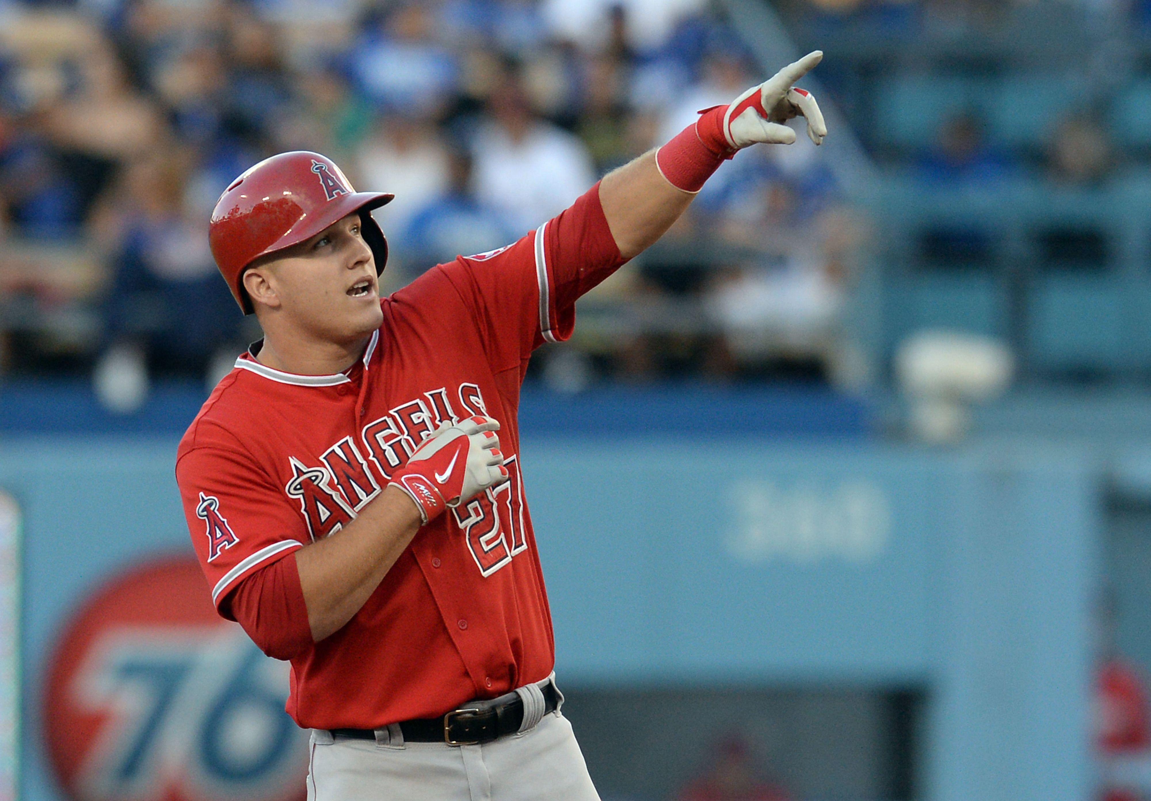 2048x1280px Mike Trout Talented Baseball Player