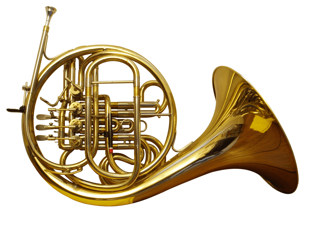 image of musical instruments. odern brass instruments include