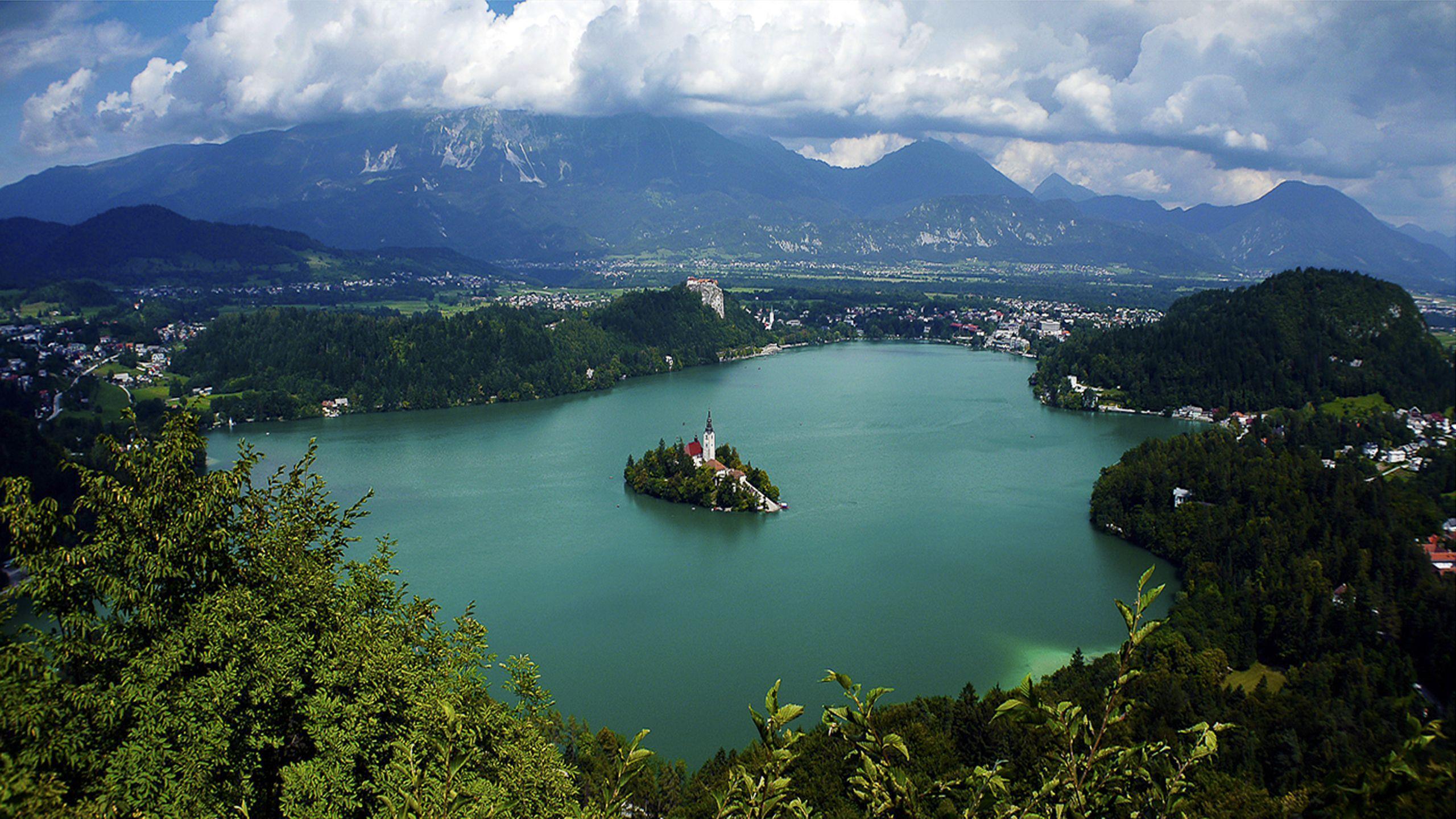 Beautiful Landscape, Lake Bled, Slovenia, Wallpaper HD