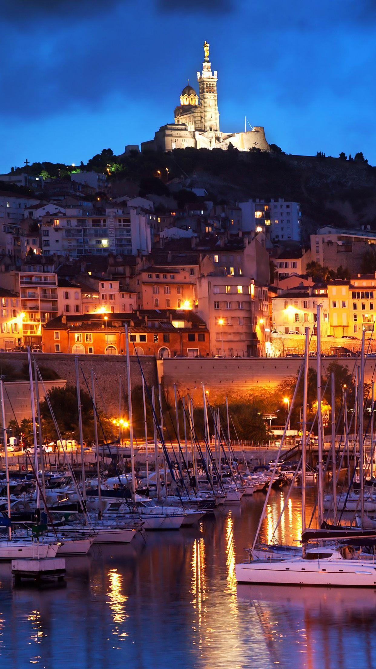 Wallpaper HD iPhone Marseille Port