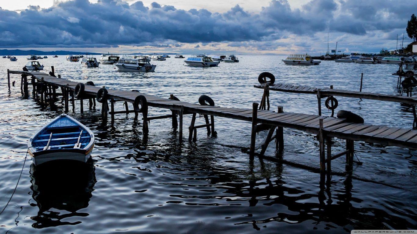 Copacabana Port HD, Bolivia HD desktop wallpaper, Widescreen