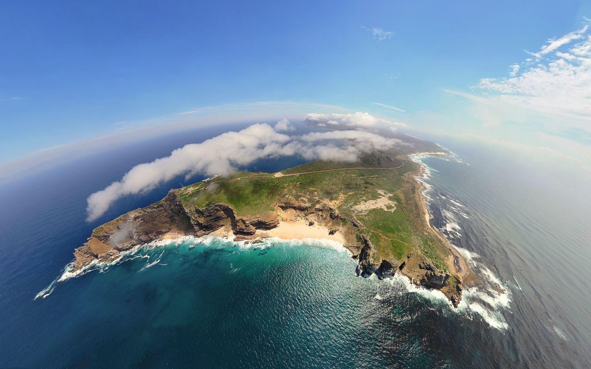 Aerial View Of Cape Town Wallpaper