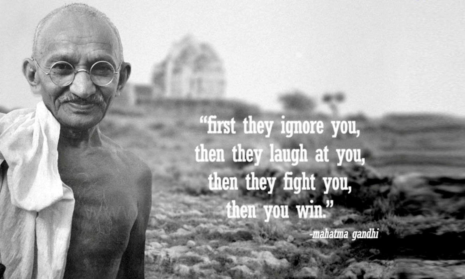 Gandhi Jayanti Mahatma Gandhi Black N White HD Wallpaper