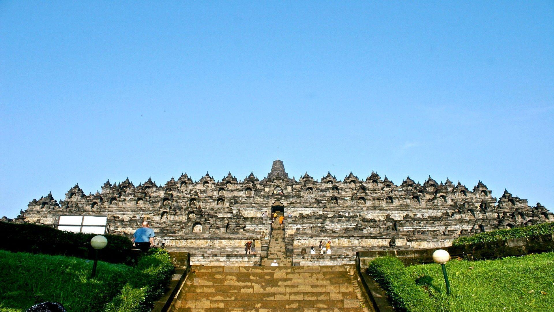 Borobudur Famous Temple in Magelang Regency Indonesia Tourist Place
