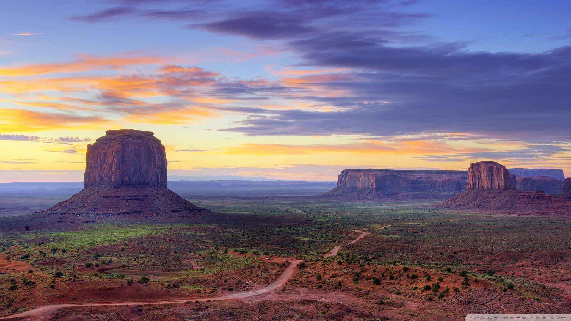 Utah Monument Valley Road HD desktop wallpaper, Fullscreen
