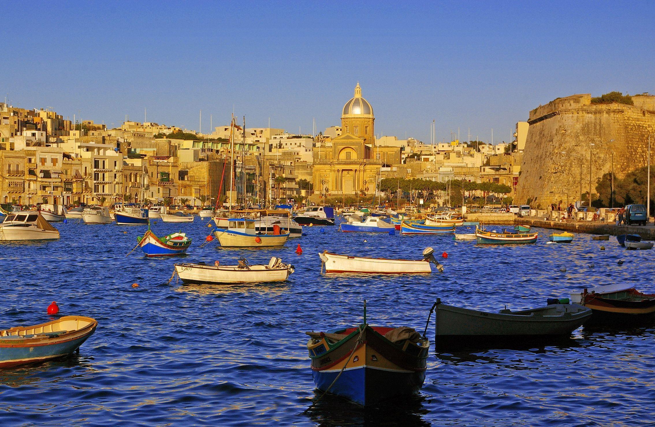 Malta Kalkara Boats Cities 2268x1478