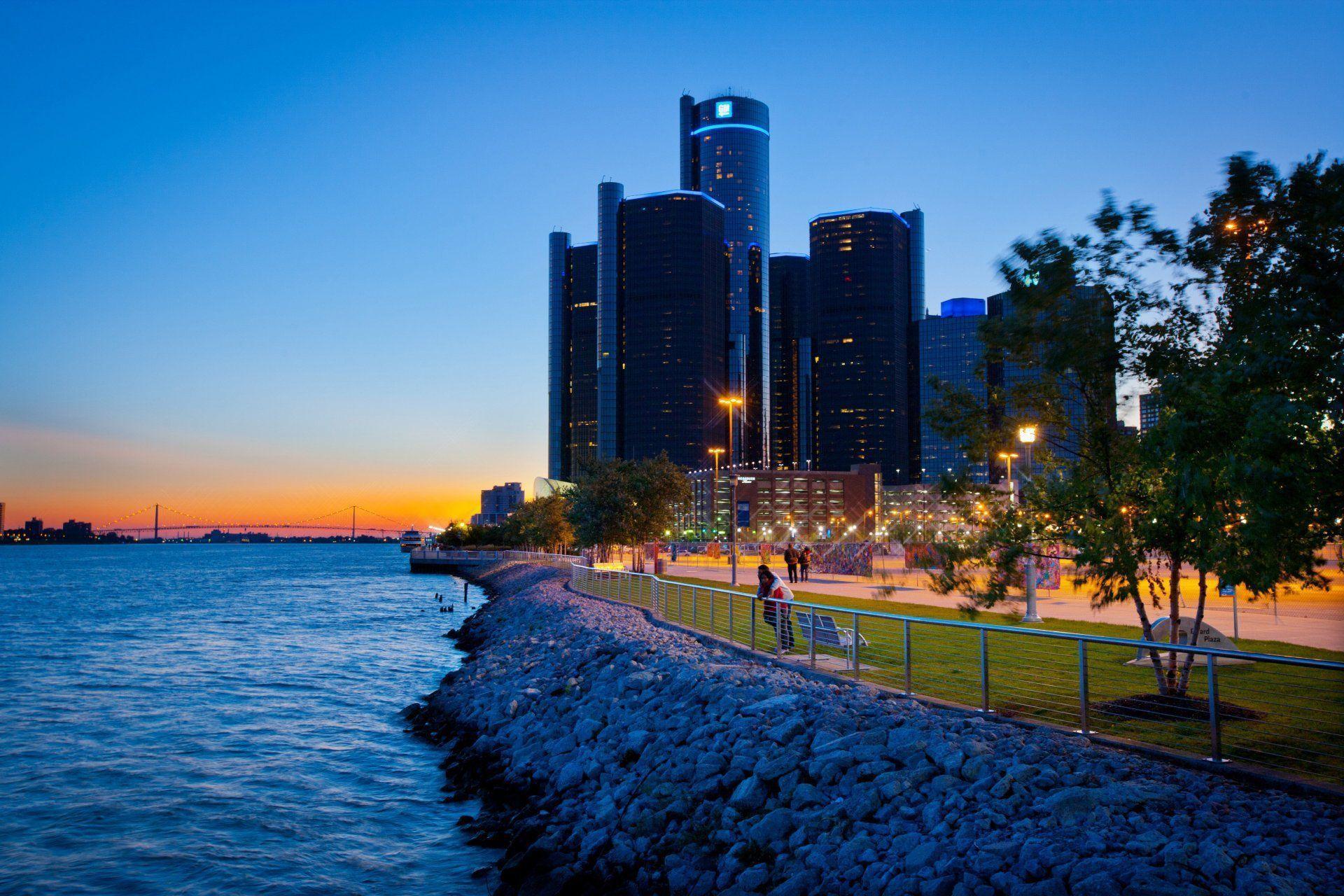 usa michigan detroit city town HD wallpaper