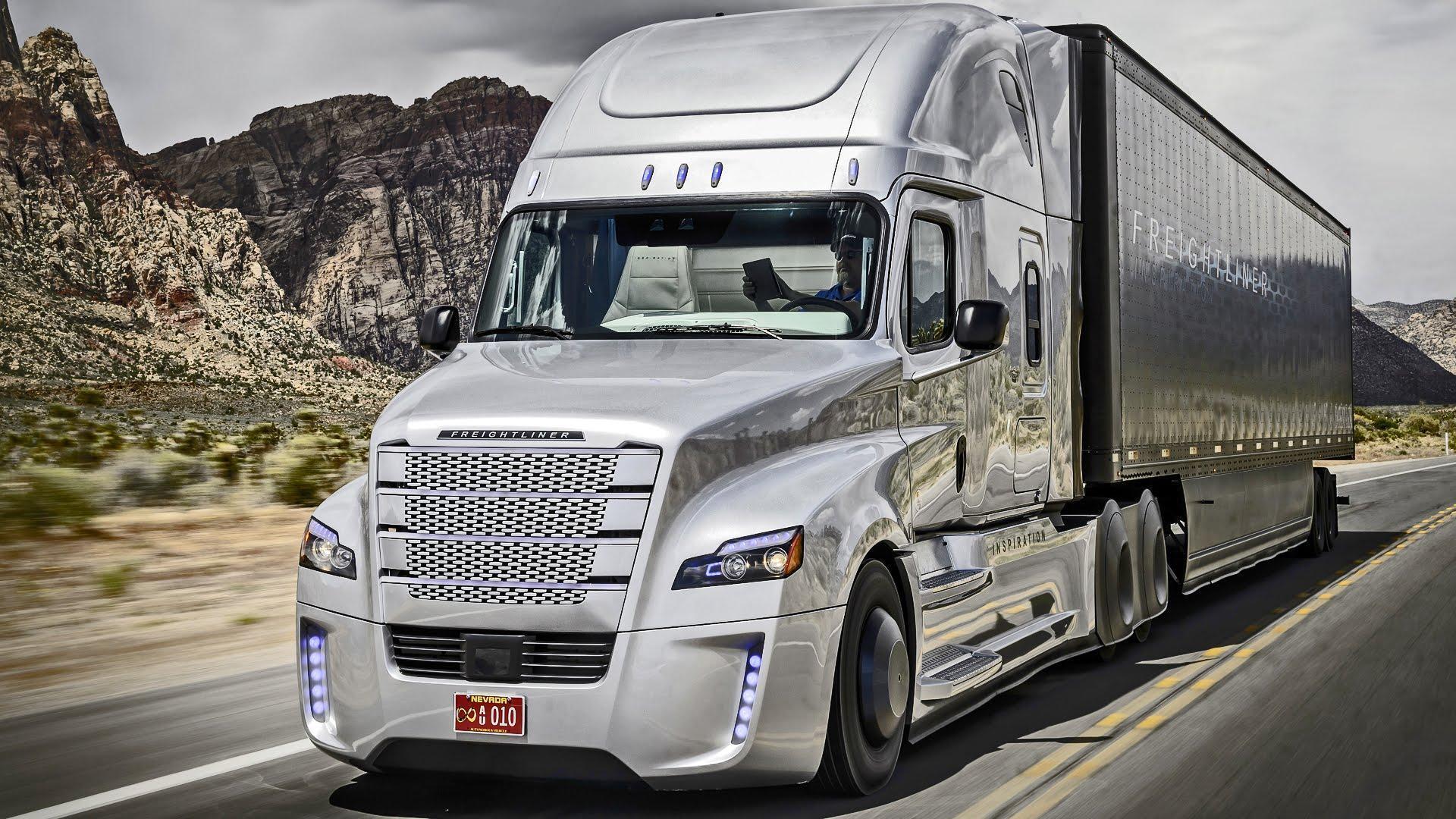 ▻ Freightliner Inspiration Truck autonomous driving