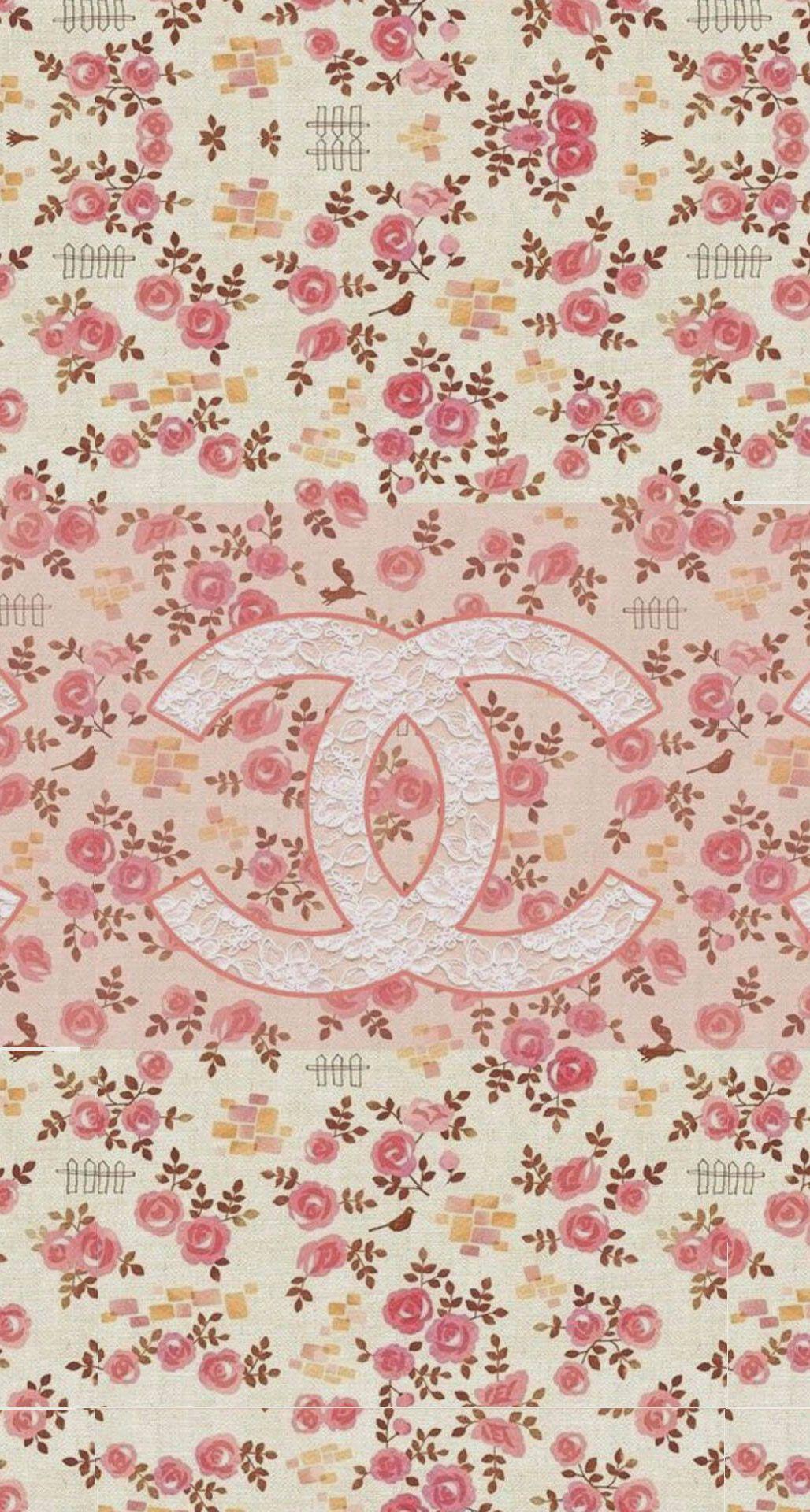 Coco Chanel Flowers Pattern Logo iPhone 6 Plus HD