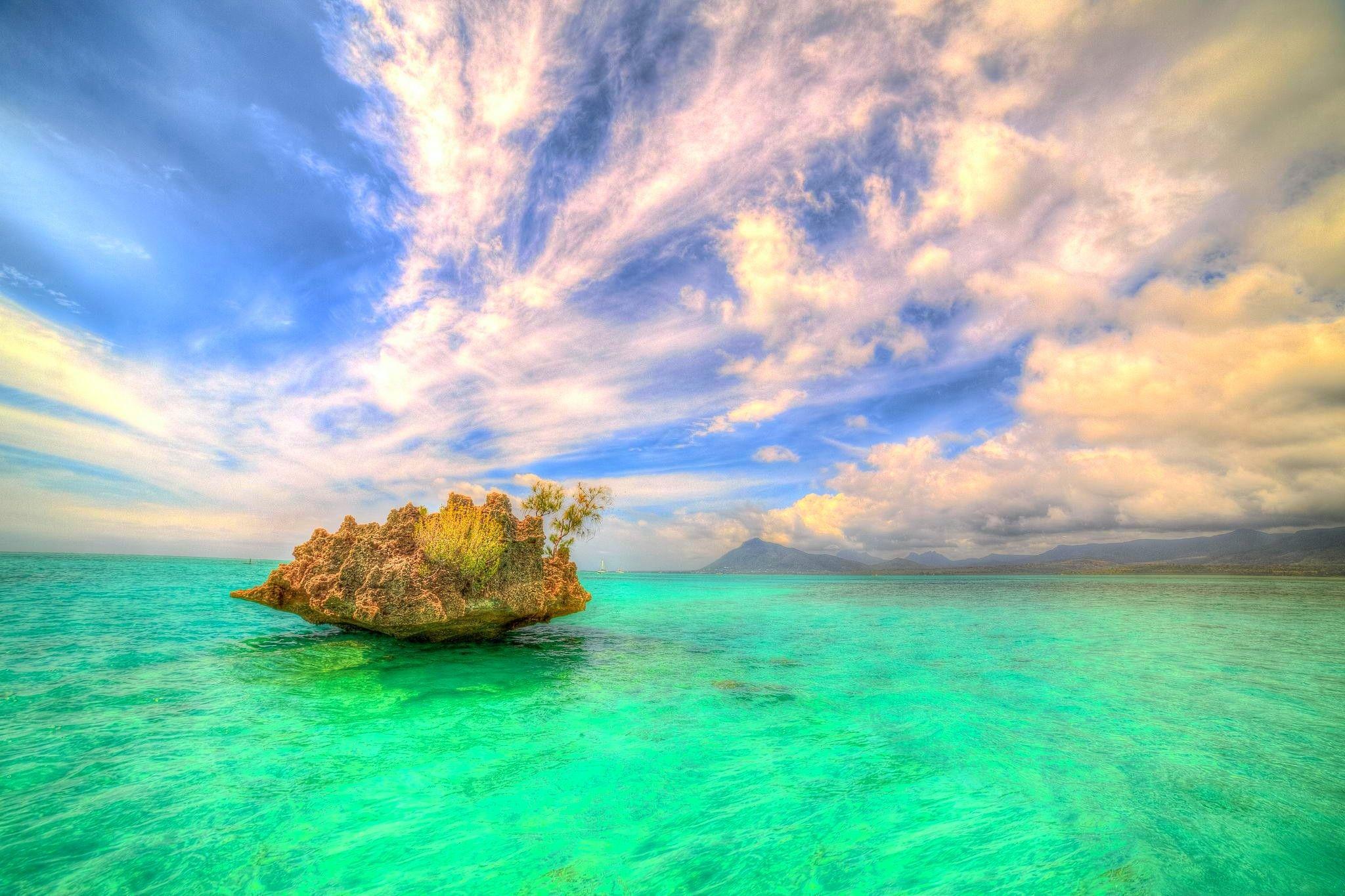 Oceans: Paradise Beautiful Mauritius Water Cristal Sky Sunrise