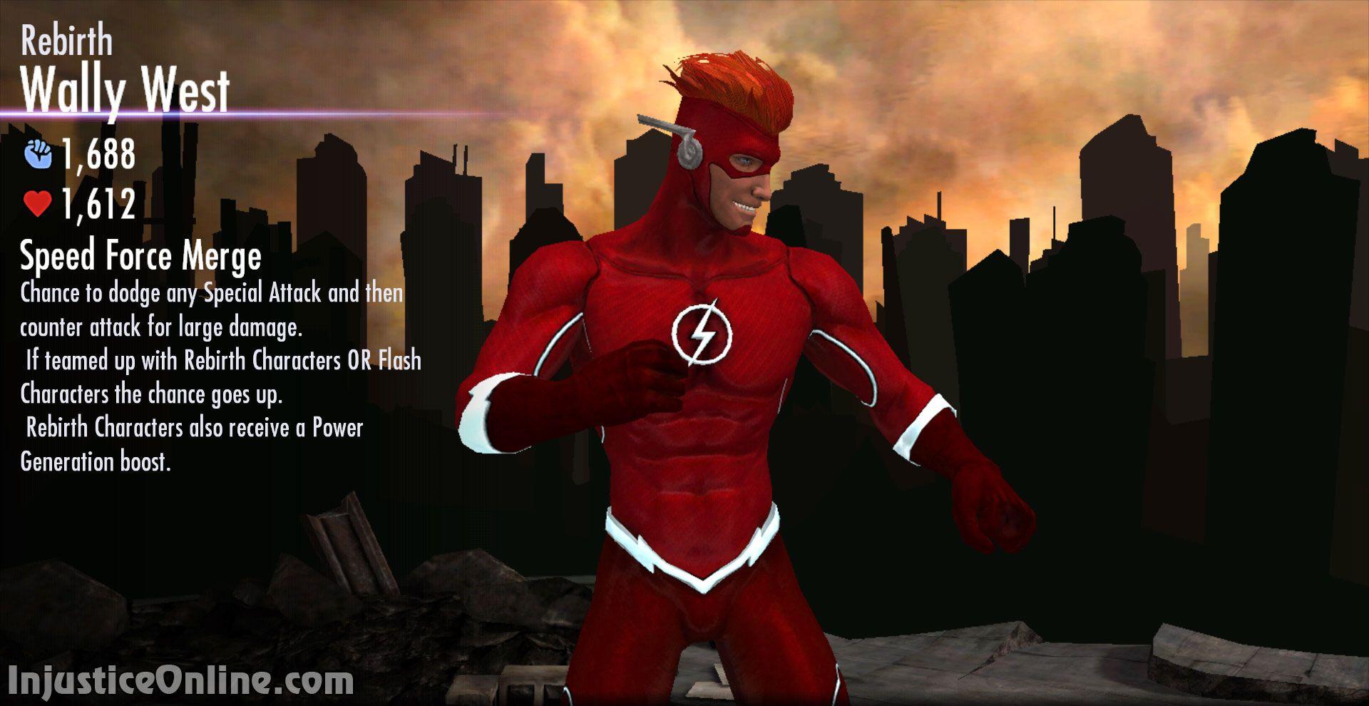 Rebirth Wally West Multiplayer Challenge For Injustice Mobile