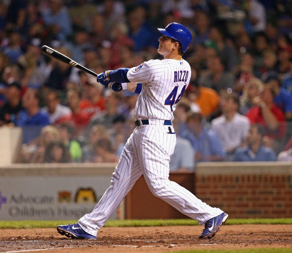 Anthony Rizzo in Cincinnati Reds v Chicago Cubs