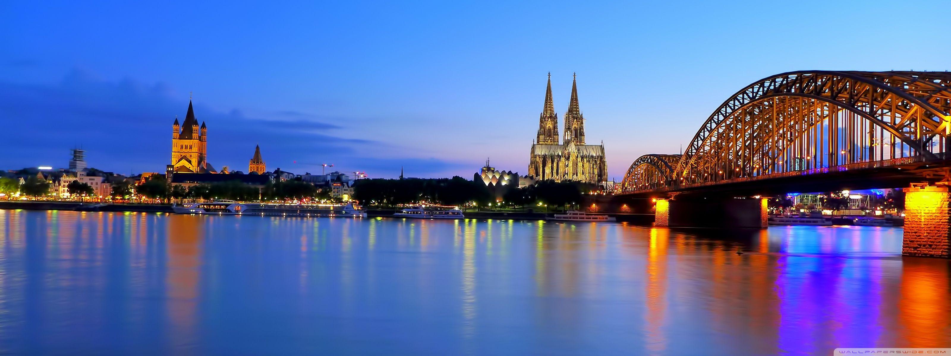 Cologne Shore HD Desktop Wallpaper, Widescreen