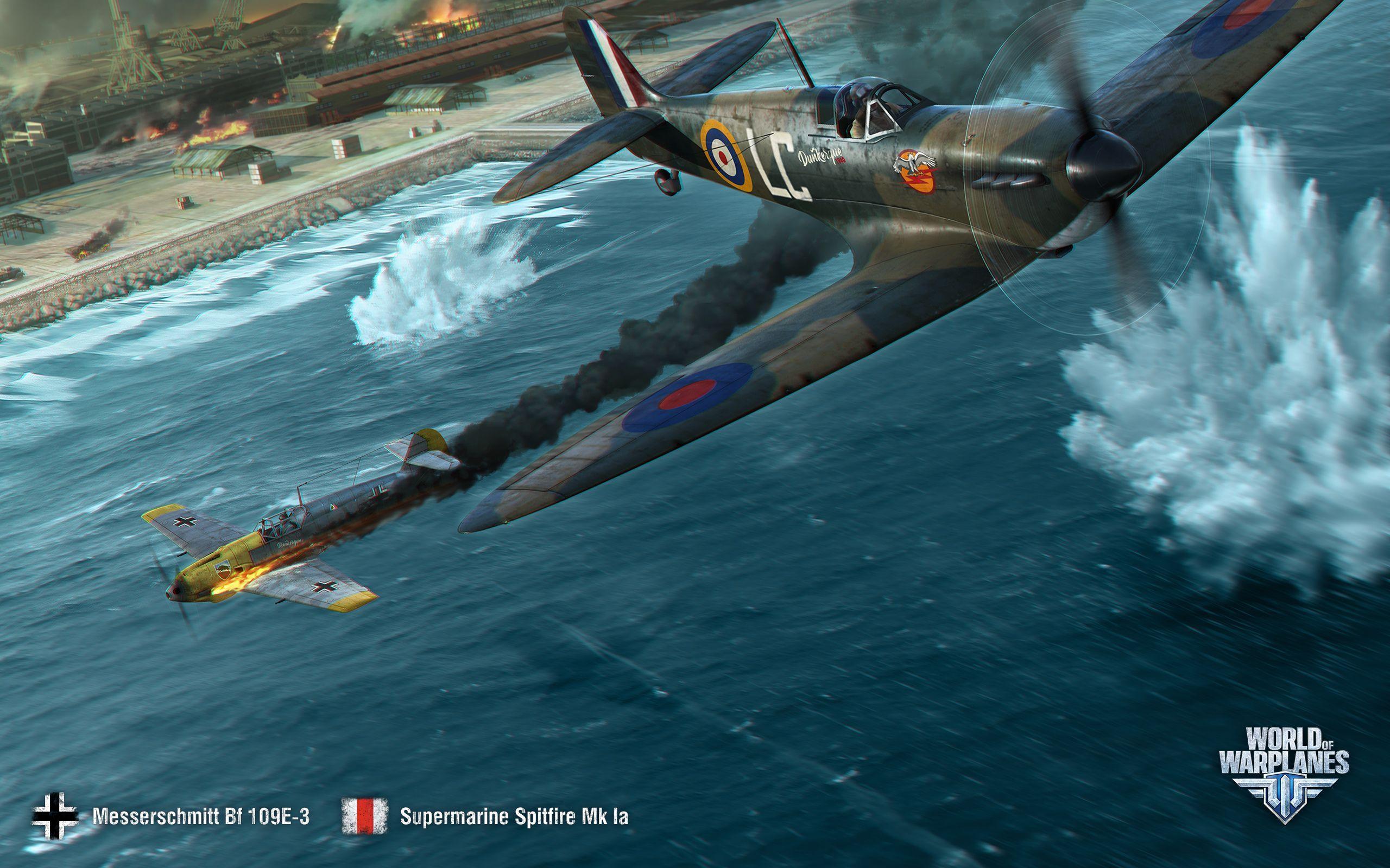 July Wallpaper and Calendar: Dunkirk. World of Warplanes