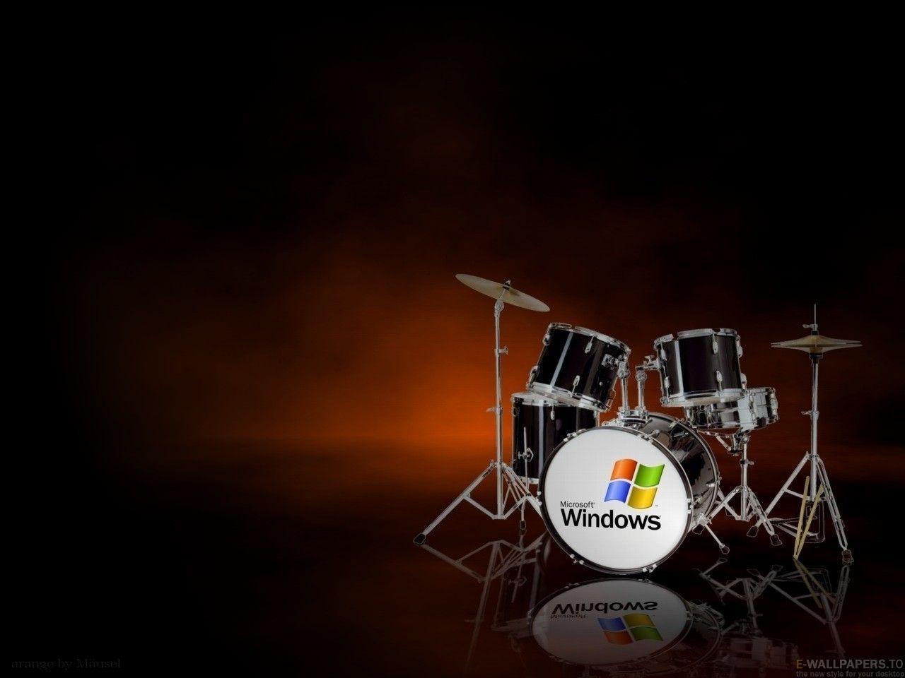 Drum Set Wallpaper 3D