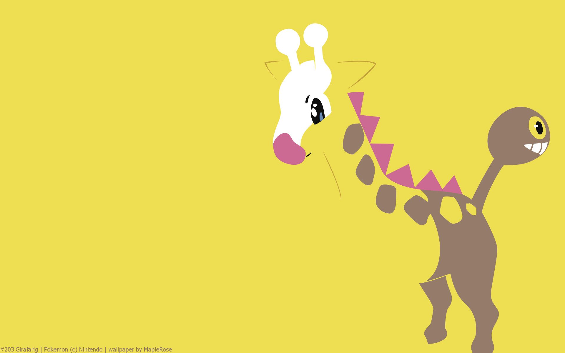 Girafarig Pokemon HD Wallpaper HD wallpaper, iPhone