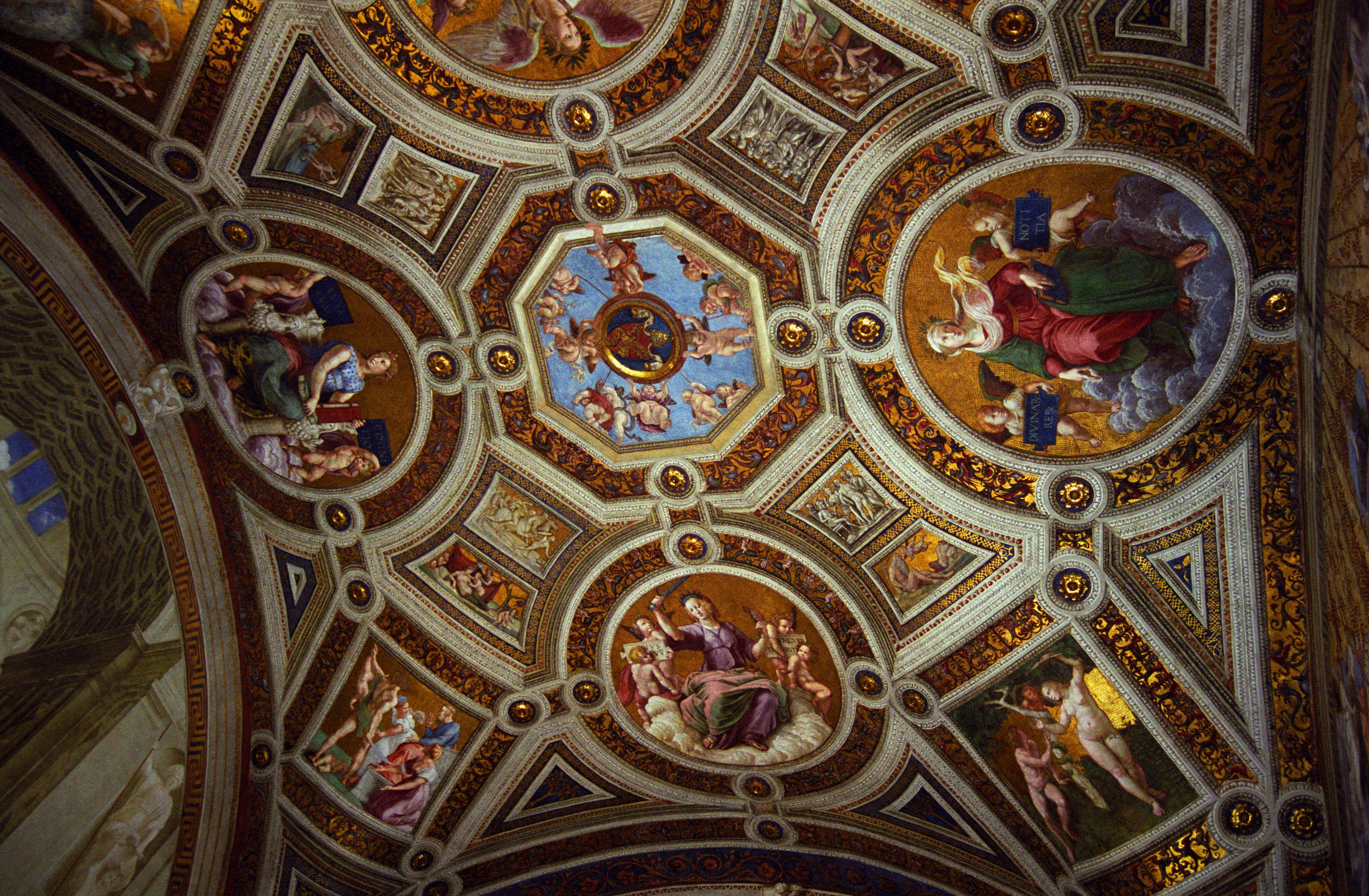 Ceiling of the Sistine Chapel, Travel Wallpaper and