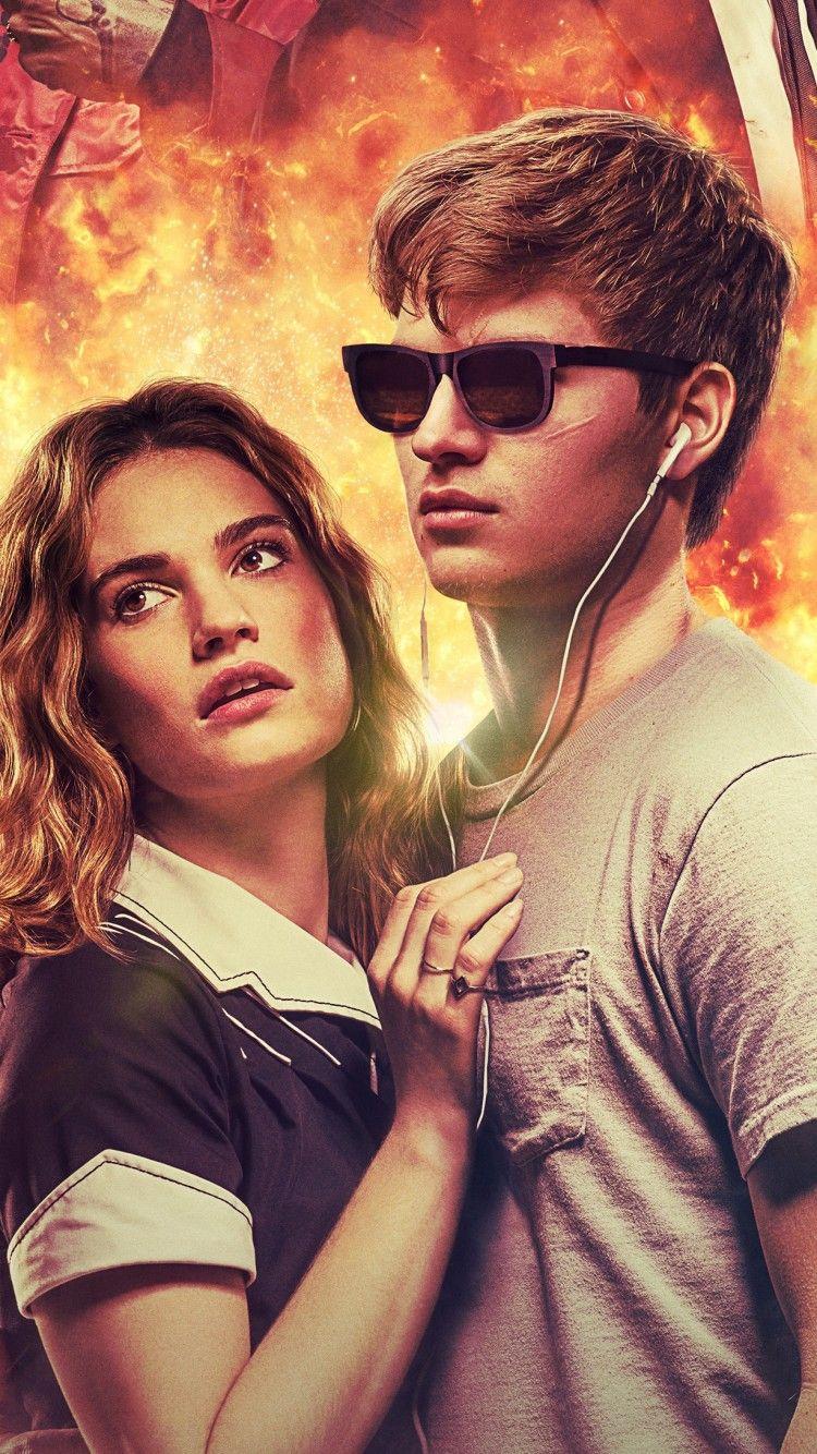 Download 750x1334 Baby Driver, Ansel Elgort, Lily James Wallpaper