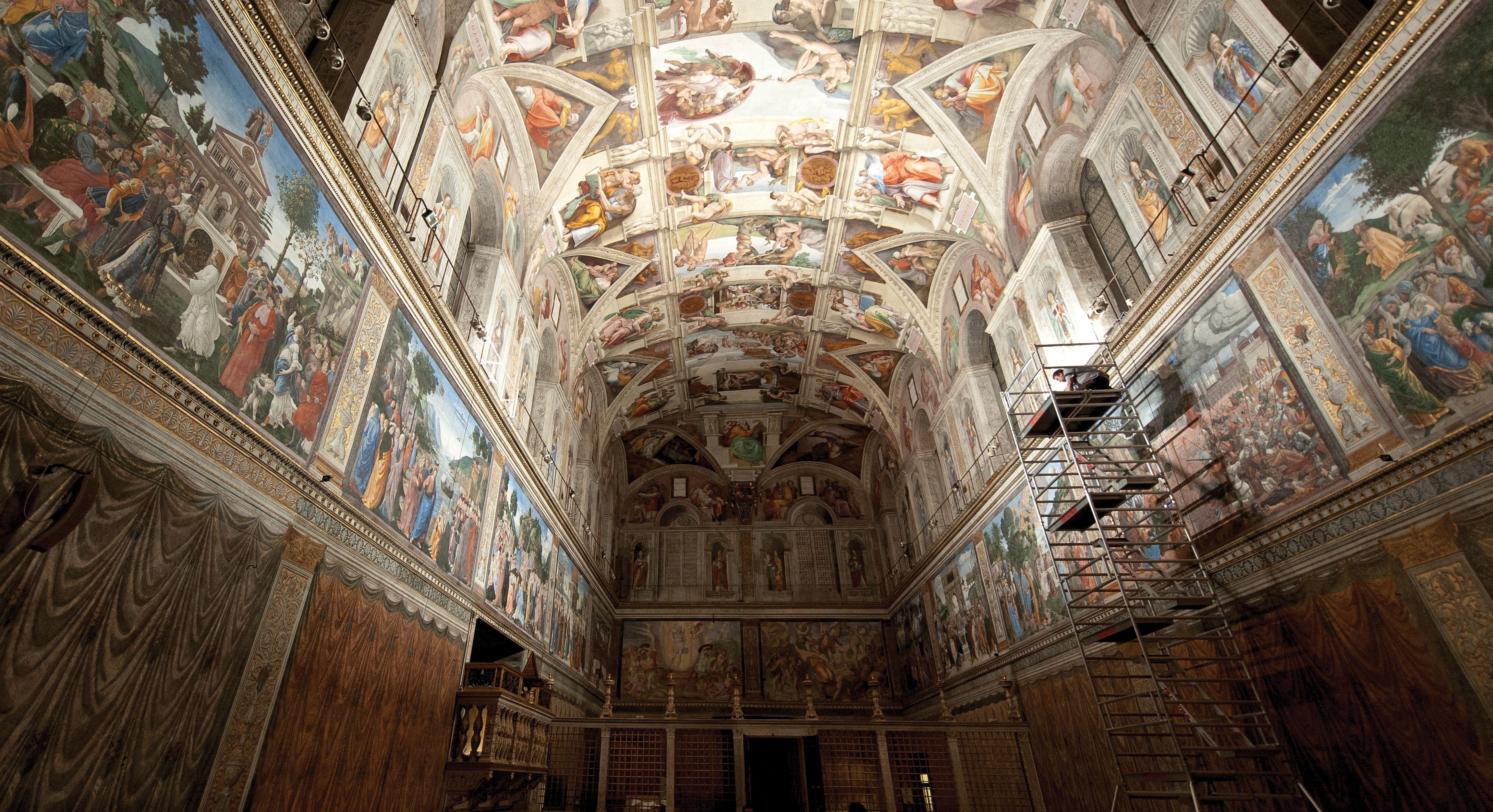 Sistine Chapel Ceiling Height Nature Wallpaper