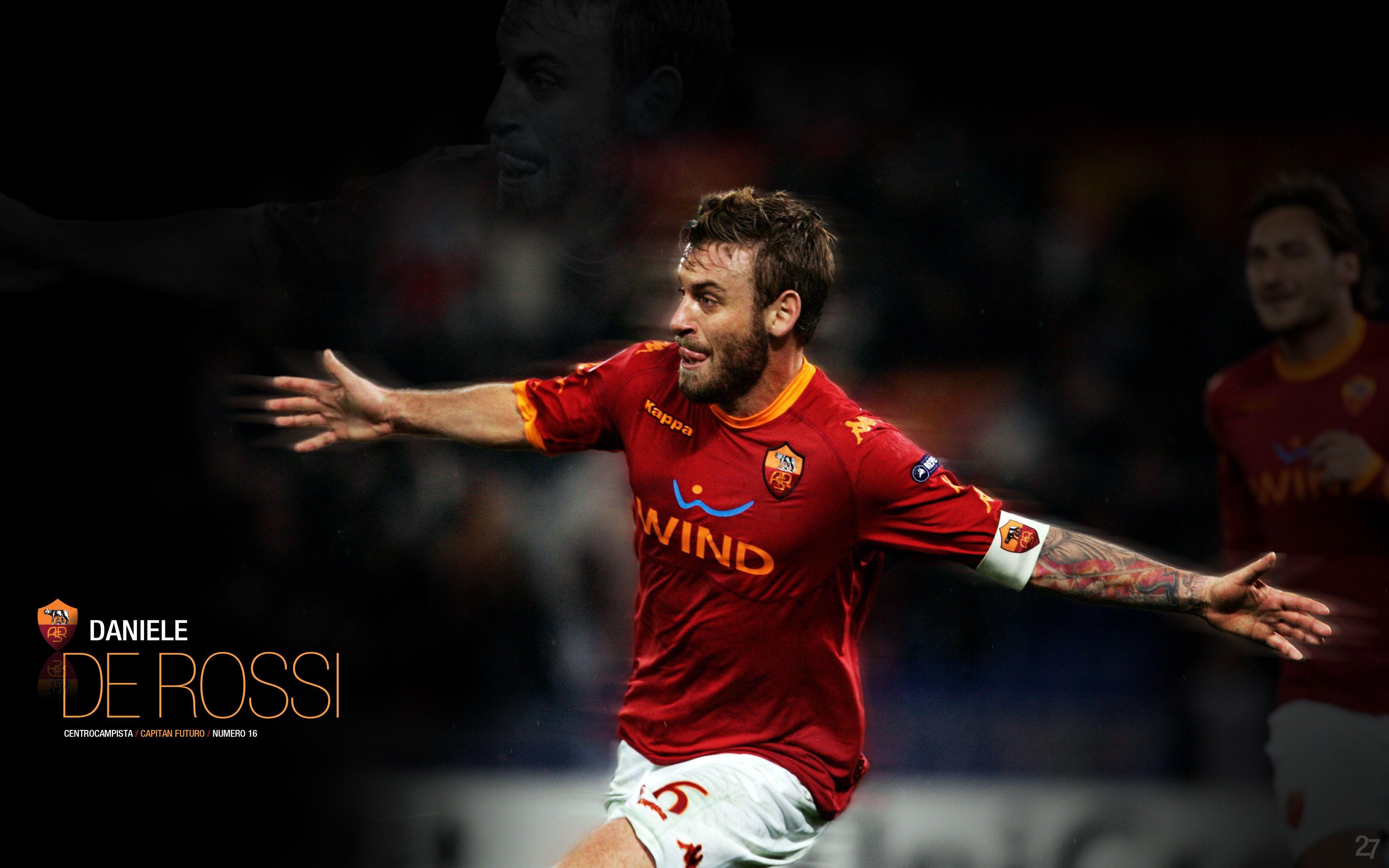 Daniele De Rossi Handsome Wallpaper As Roma Wallpaper