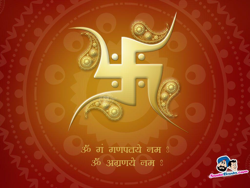 Hindu Symbols Wallpaper